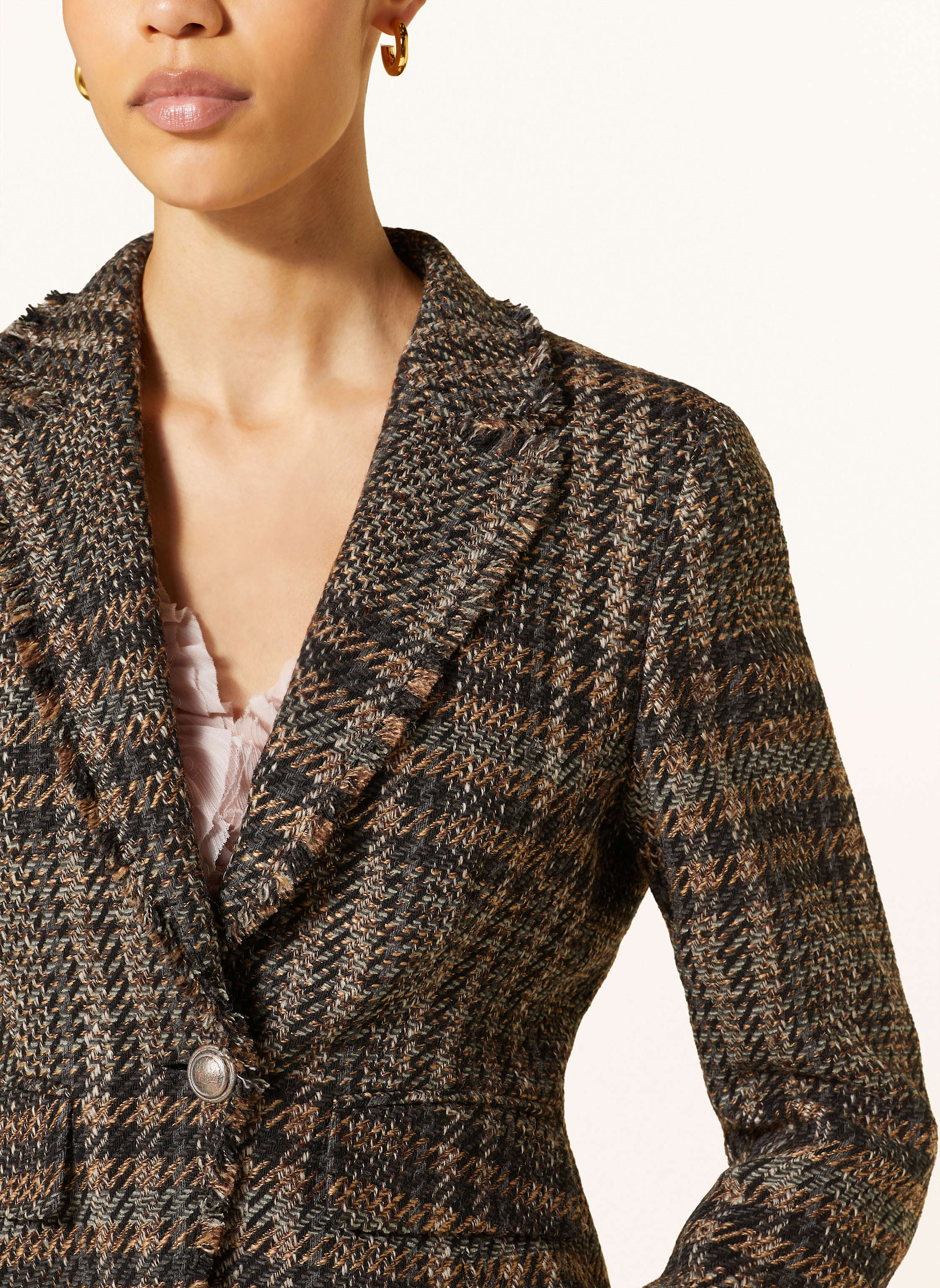 Thumbnail - Luisa Cerano Tweed-Blazer braun