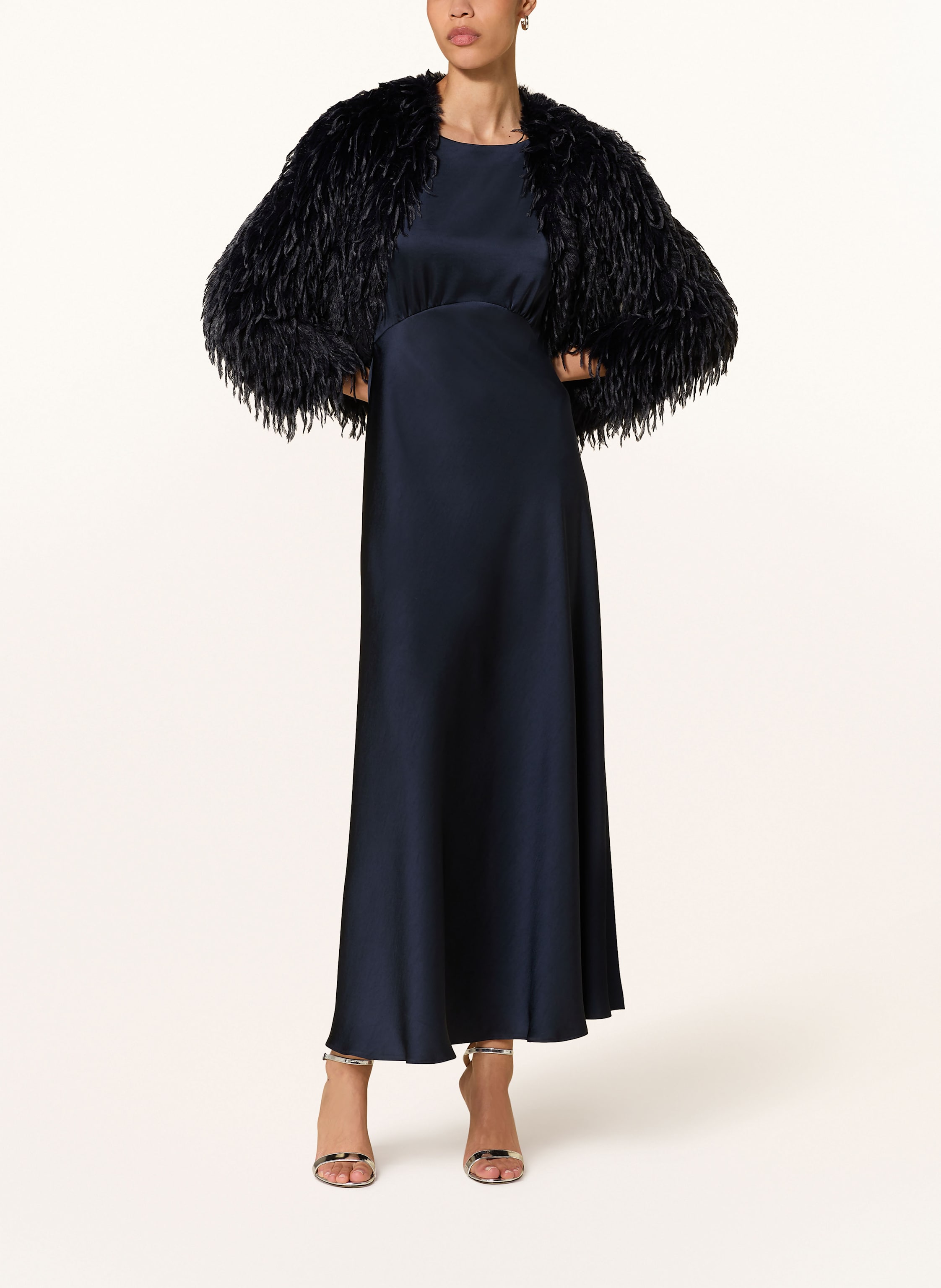 Thumbnail - Luisa Cerano Satinkleid blau