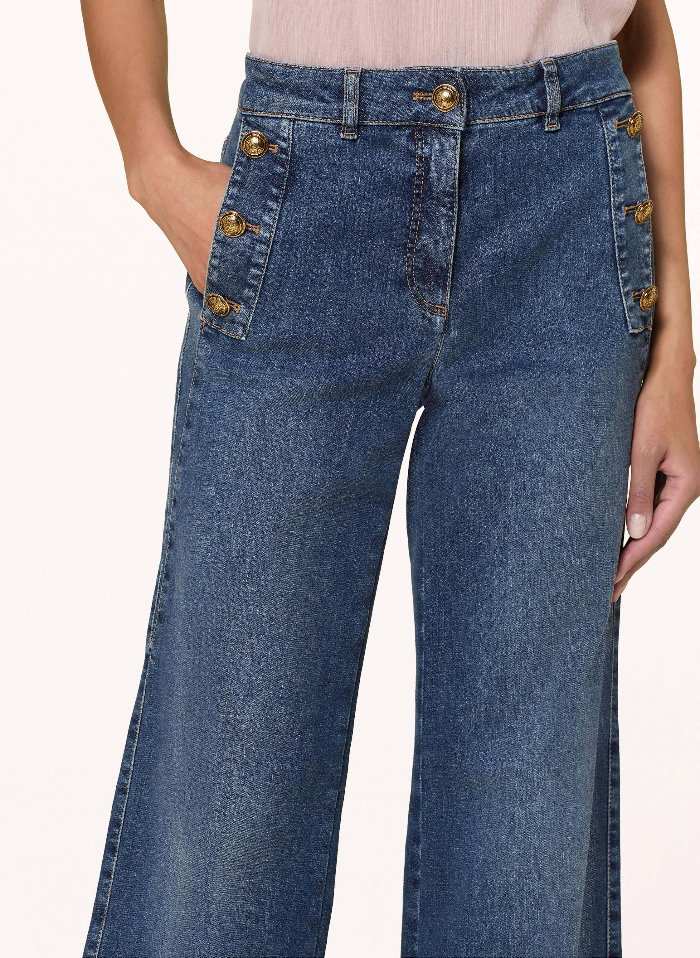 Thumbnail - Luisa Cerano Bootcut Jeans blau