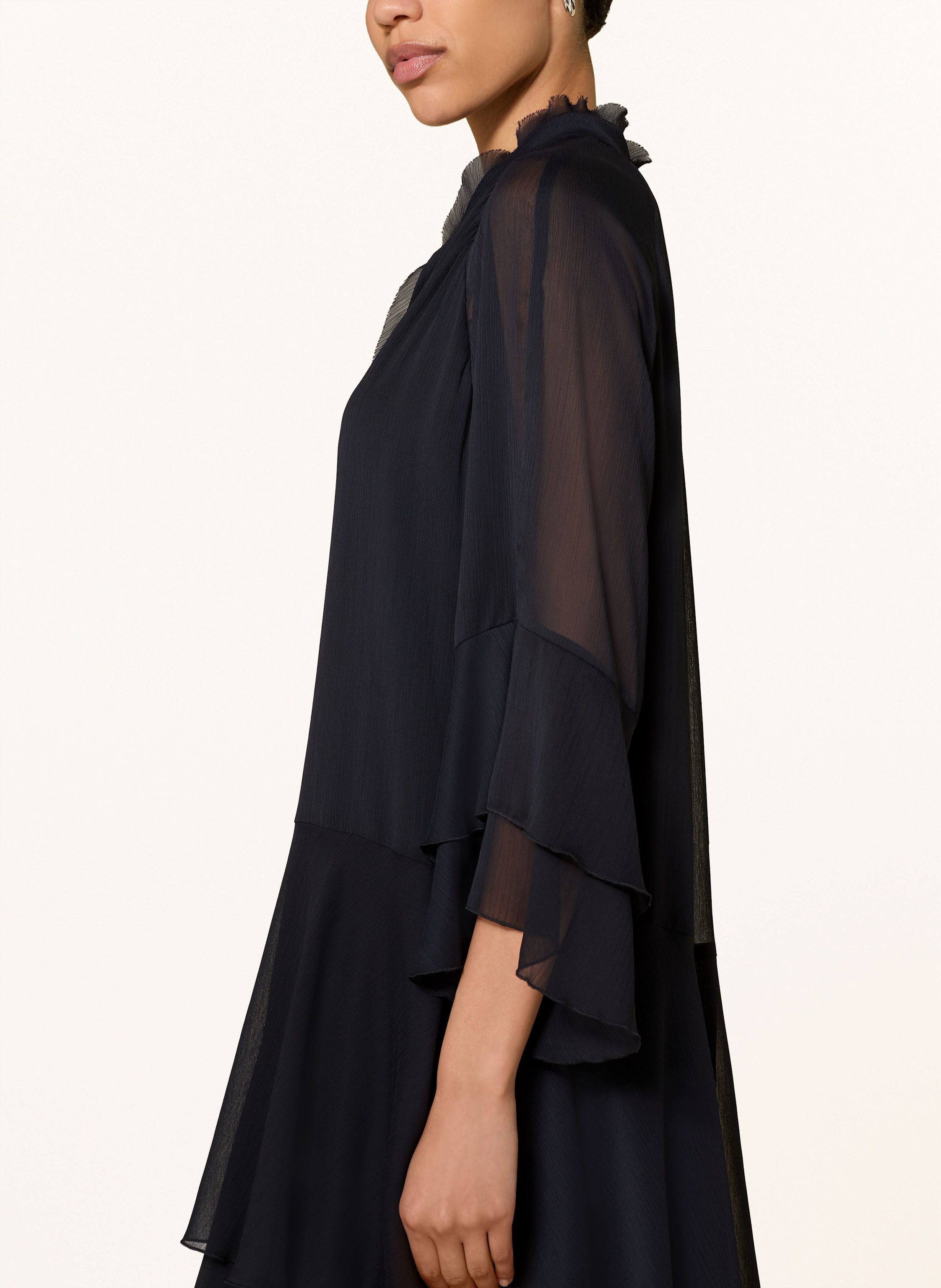 Thumbnail - Luisa Cerano Kleid Mit Volants blau