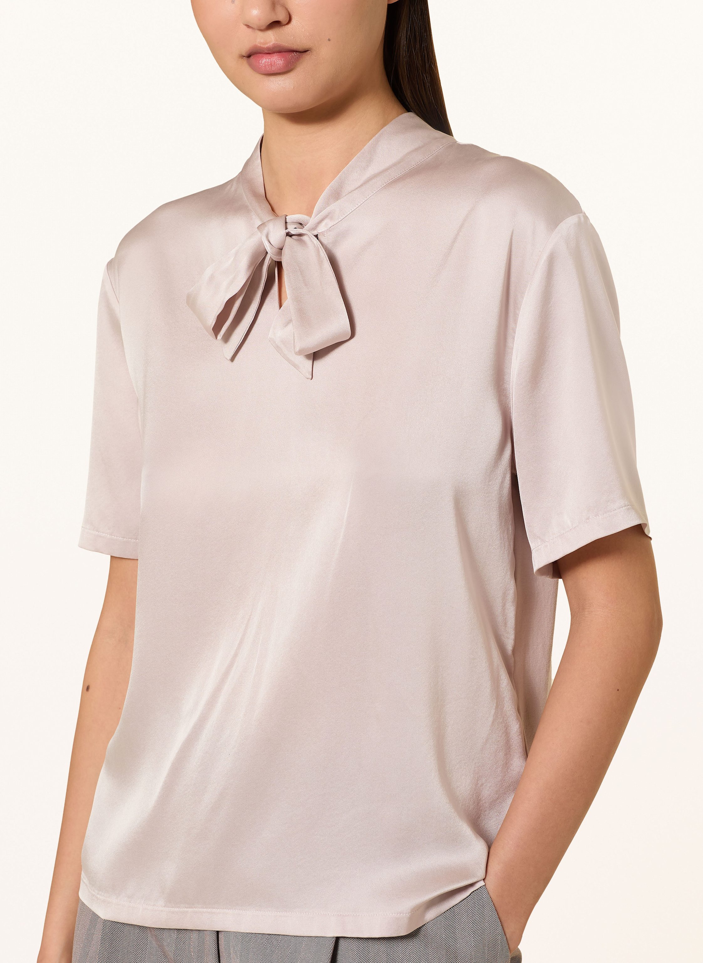 Thumbnail - Marc Cain Schluppenbluse Im Materialmix beige