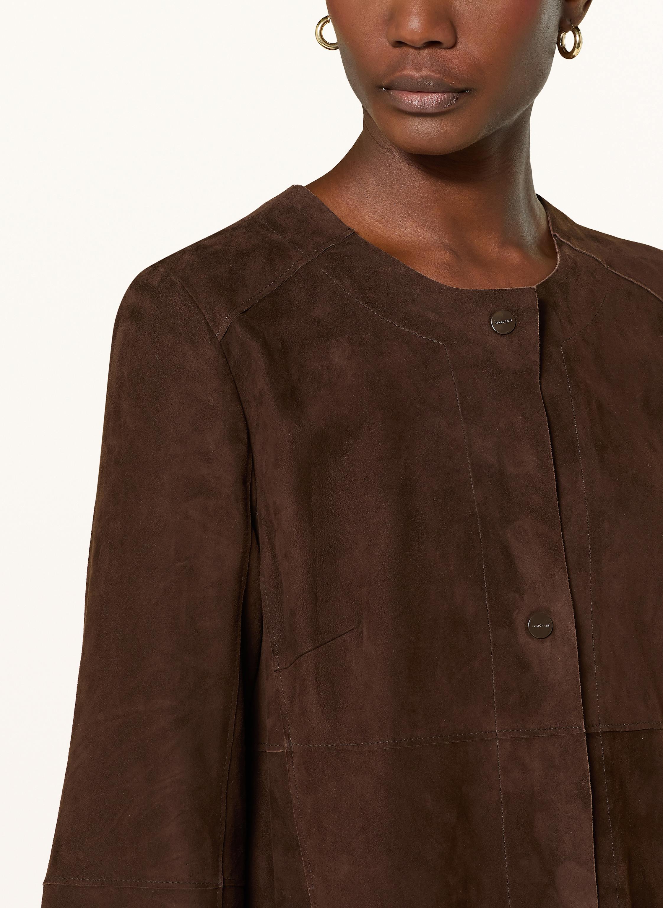 Thumbnail - Marc Cain Ledermantel braun