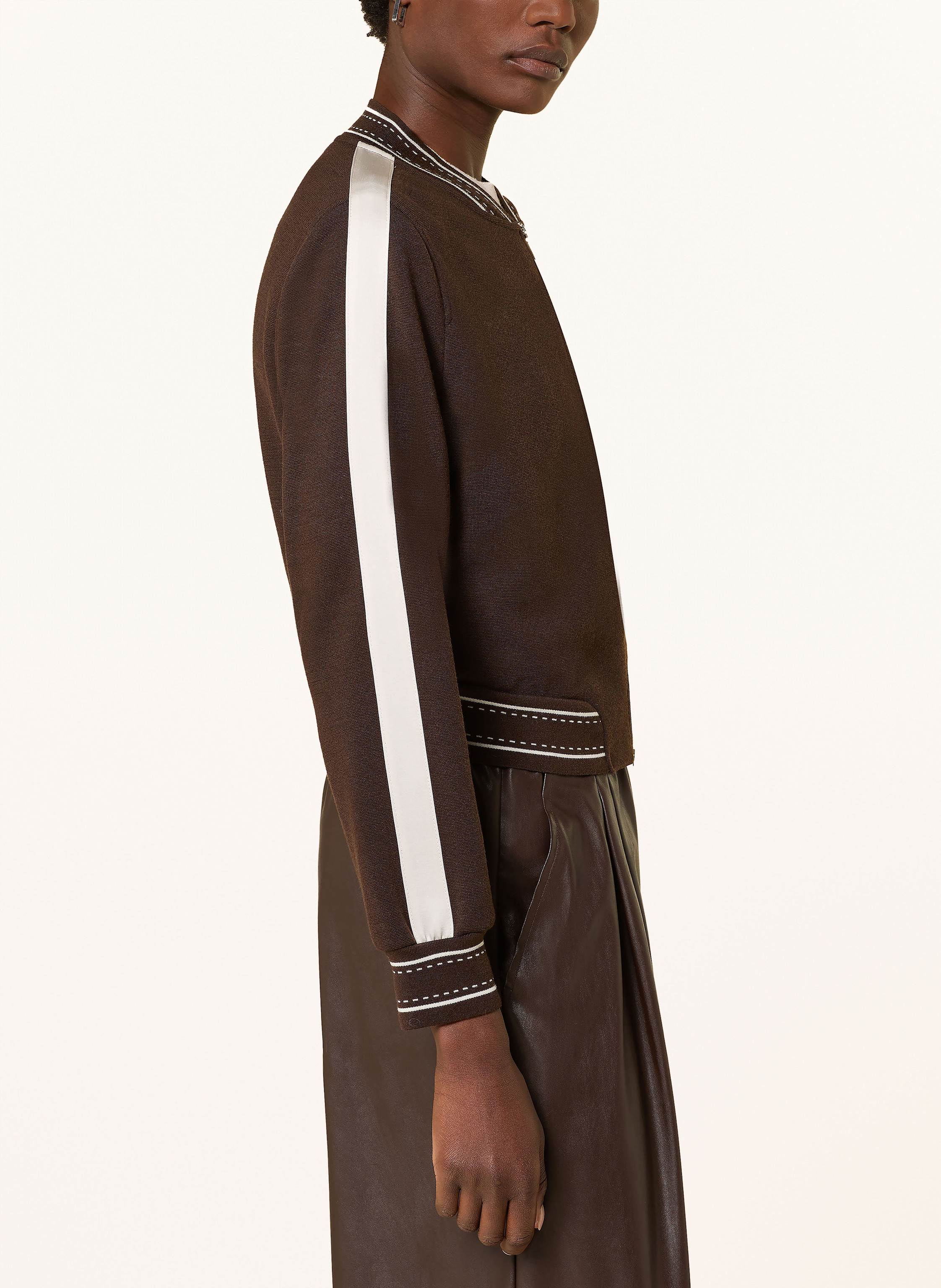 Thumbnail - Marc Cain Blouson Mit Galonstreifen braun