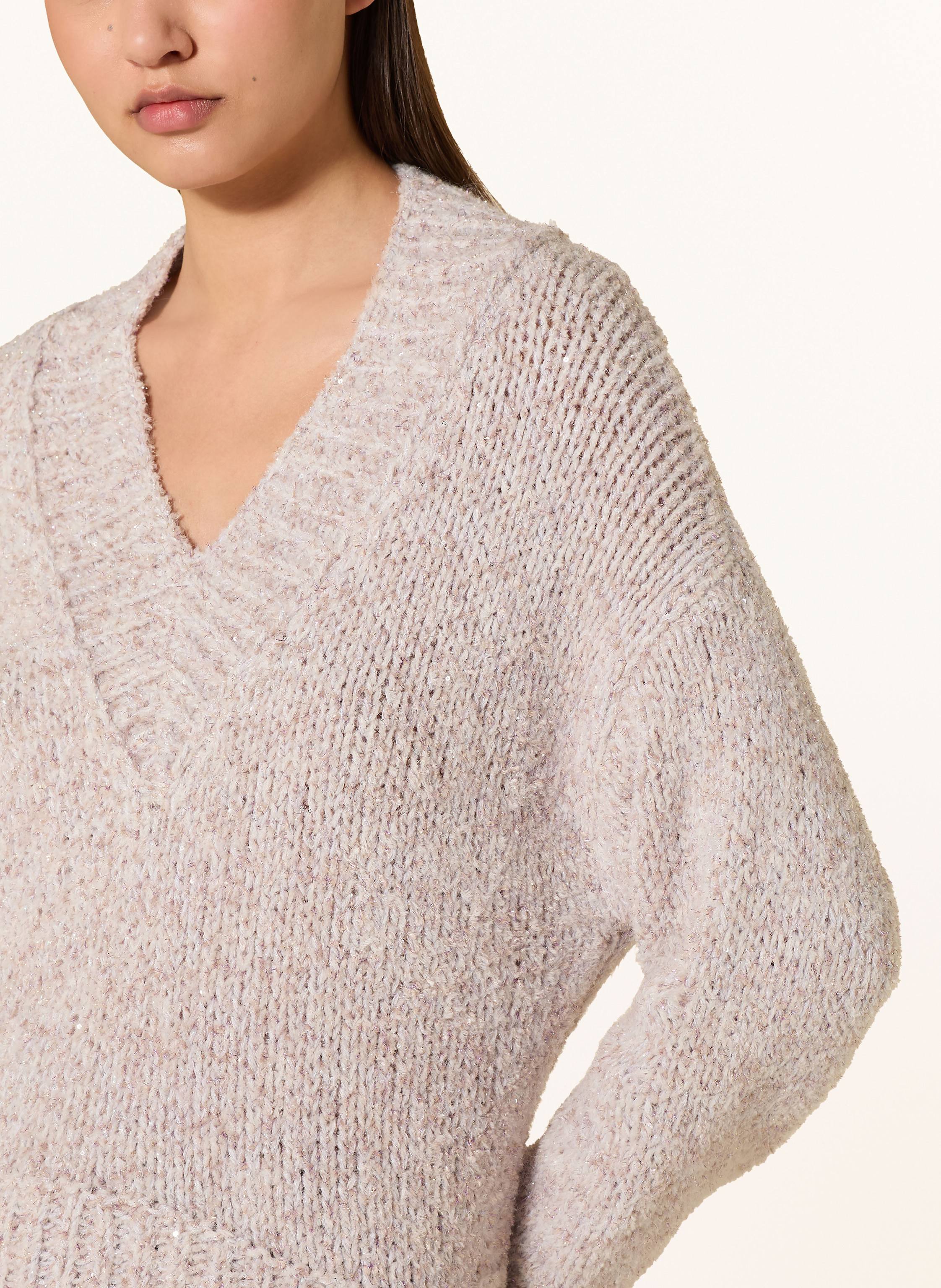 Thumbnail - Marc Cain Pullover Mit Glitzergarn beige