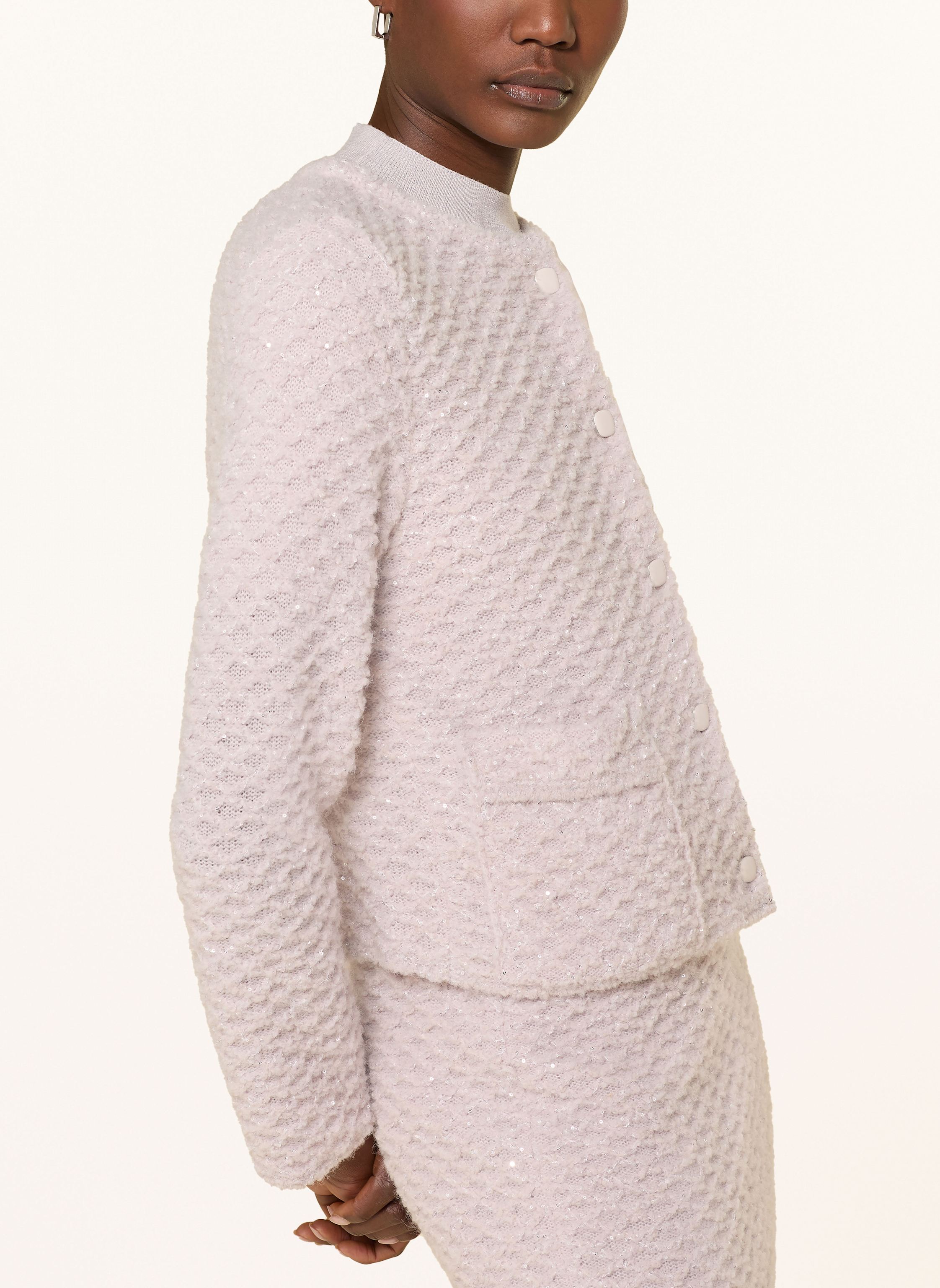 Thumbnail - Marc Cain Strickjacke Mit Pailletten beige