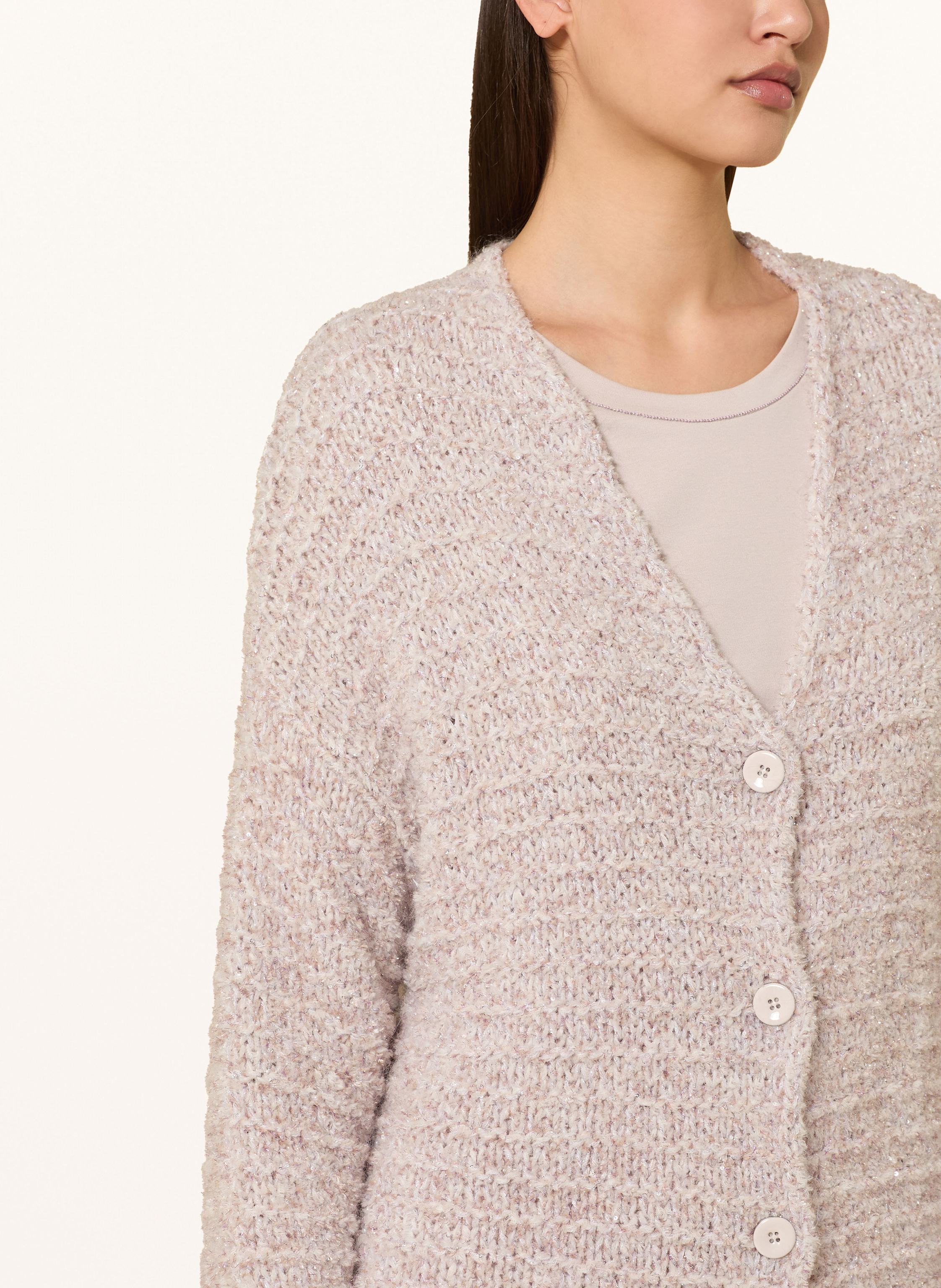 Thumbnail - Marc Cain Strickjacke Mit Glitzergarn beige