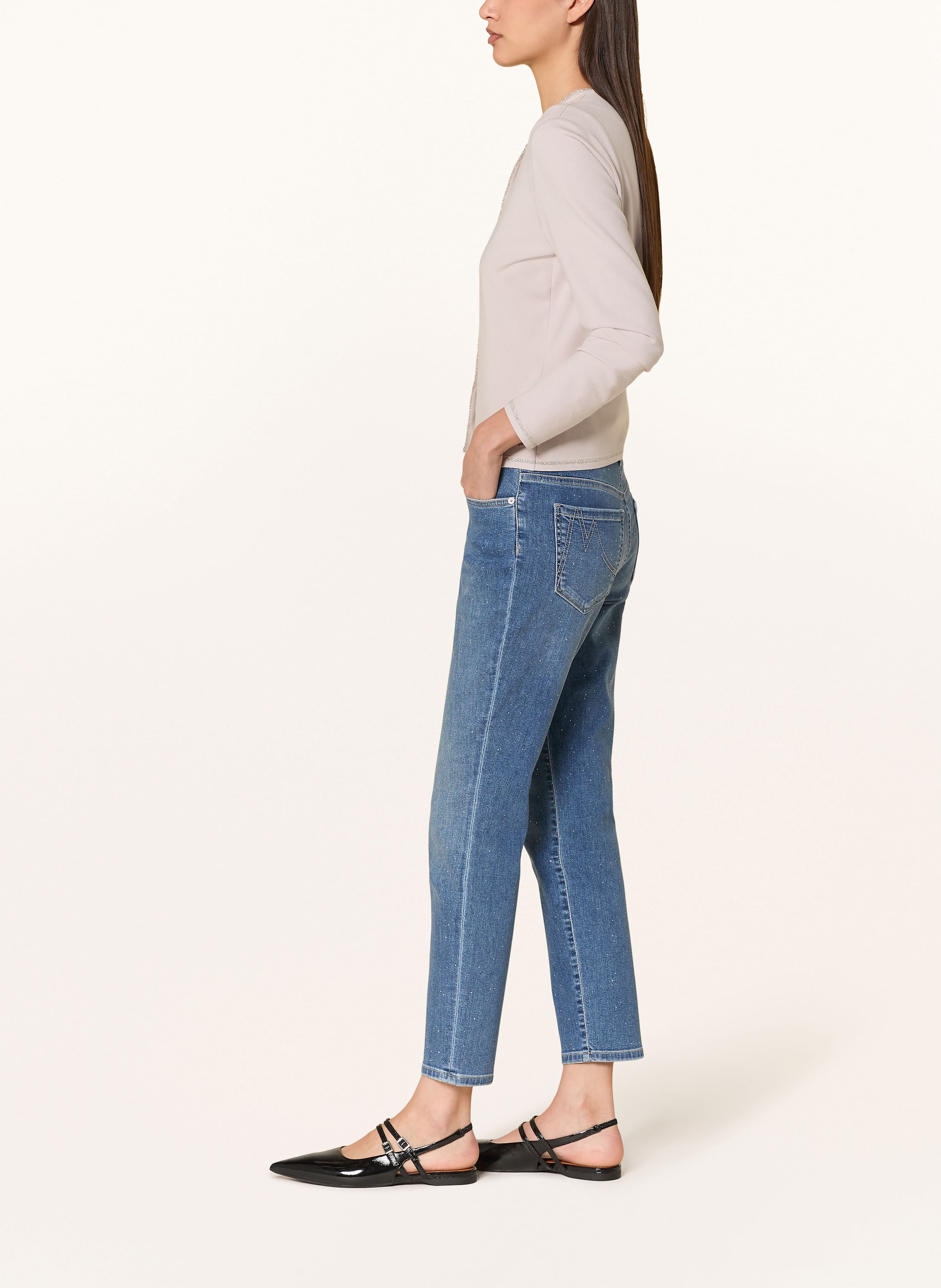 Thumbnail - Marc Cain Jeans Silea Mit Schmucksteinen blau