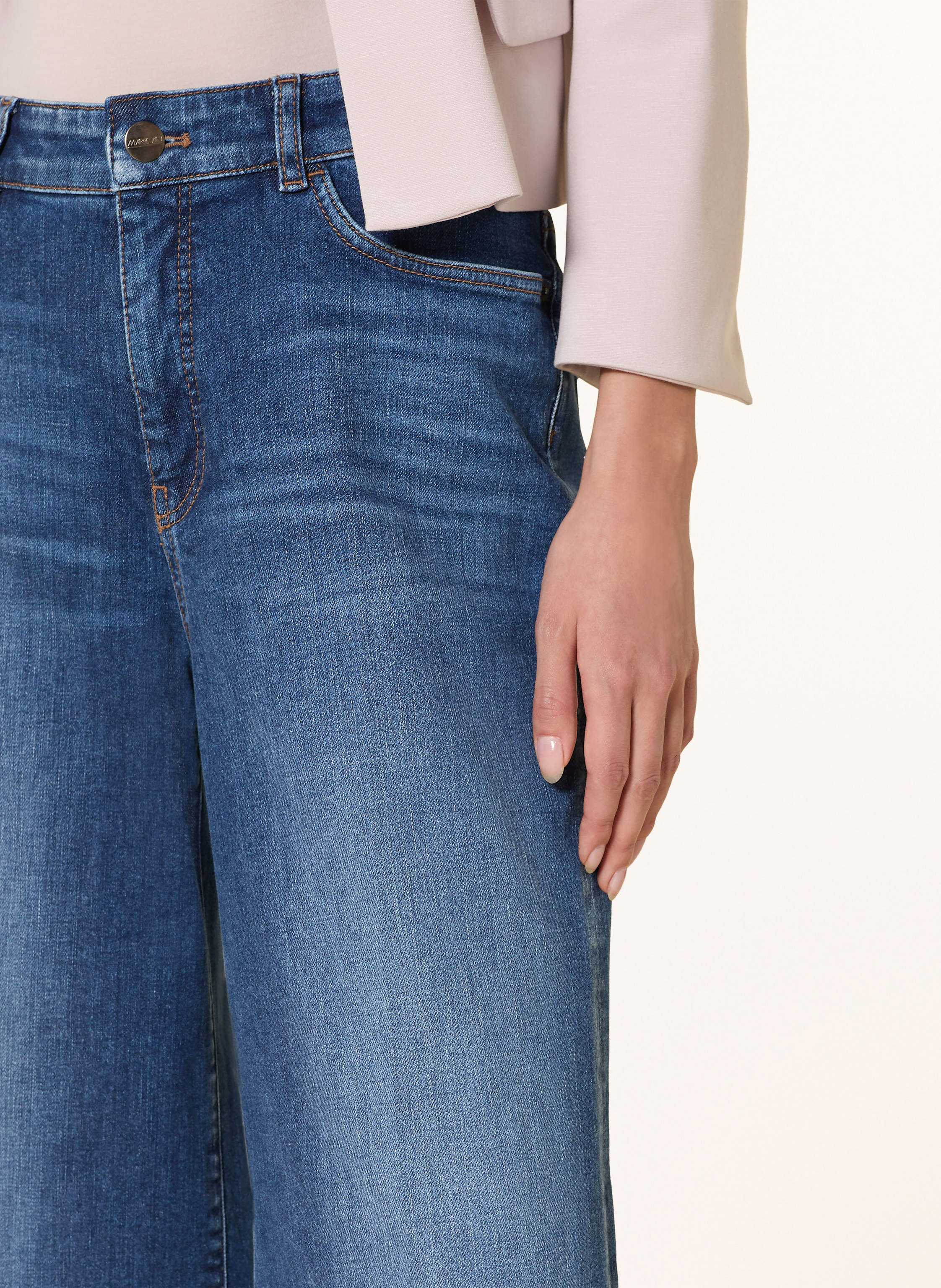 Thumbnail - Marc Cain Wide Leg Jeans Warri blau