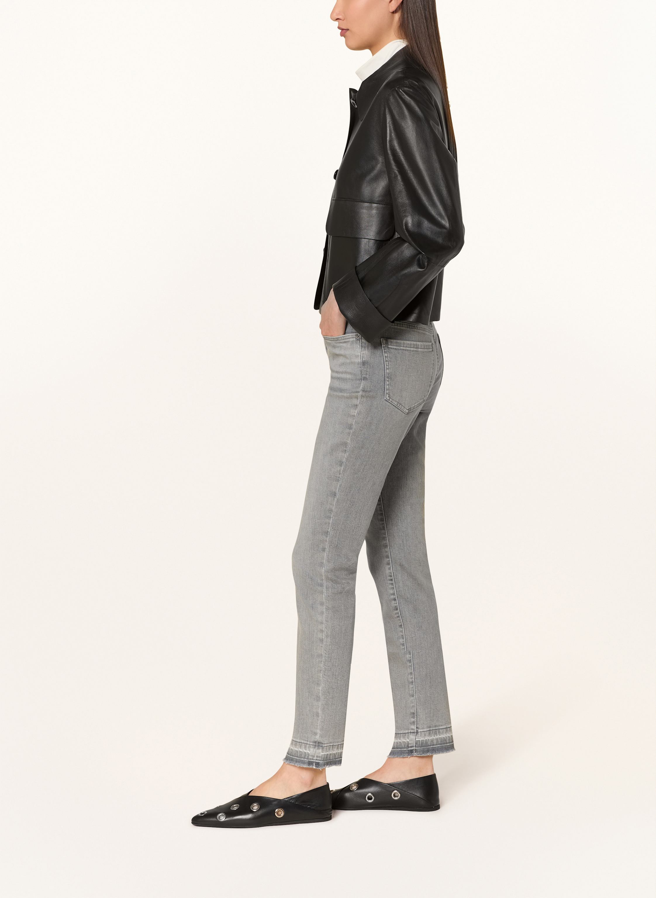 Thumbnail - Marc Cain Jeans Silea Mit Schmucksteinen grau
