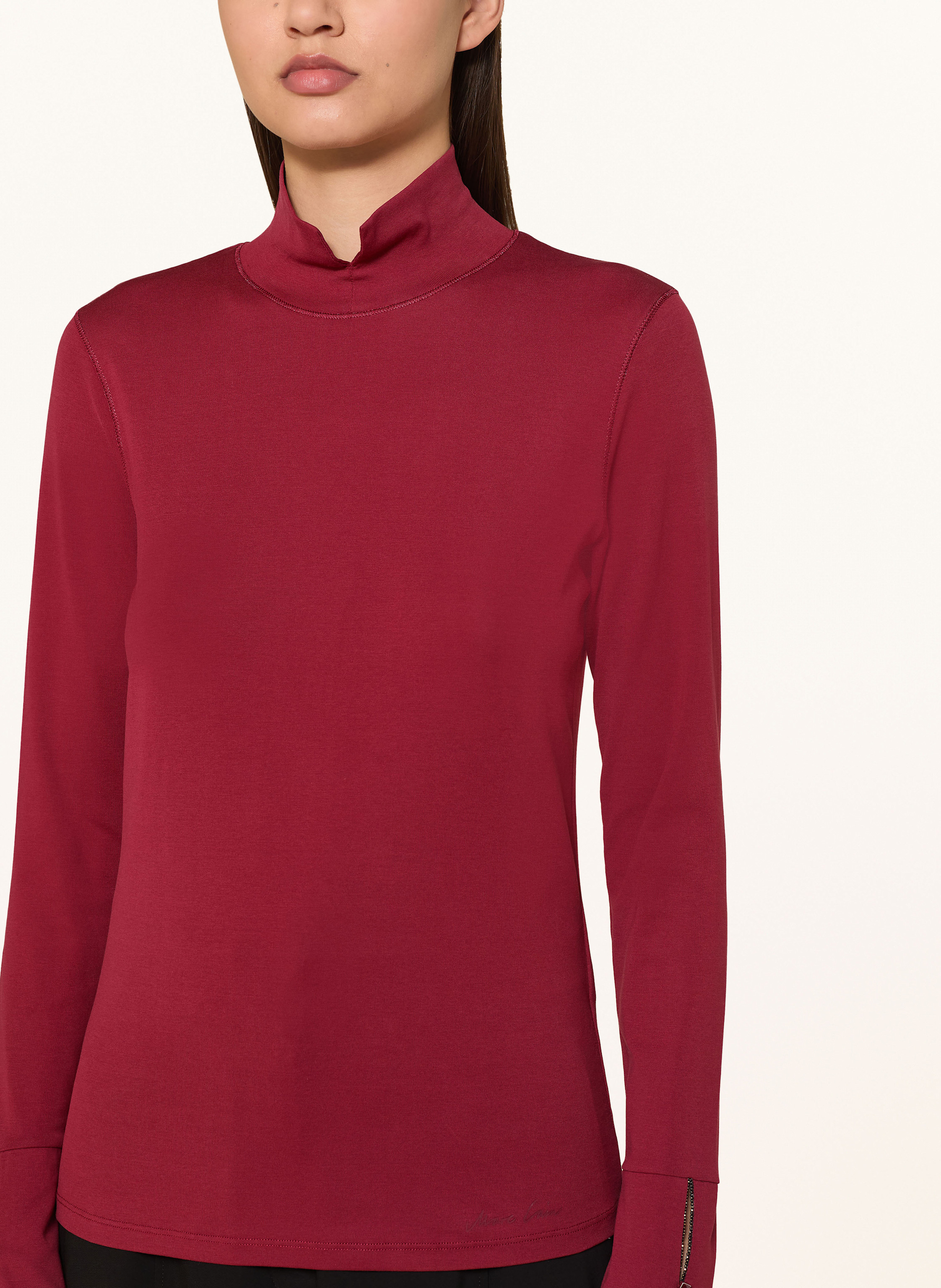 Thumbnail - Marc Cain Longsleeve Mit Schmucksteinen rot