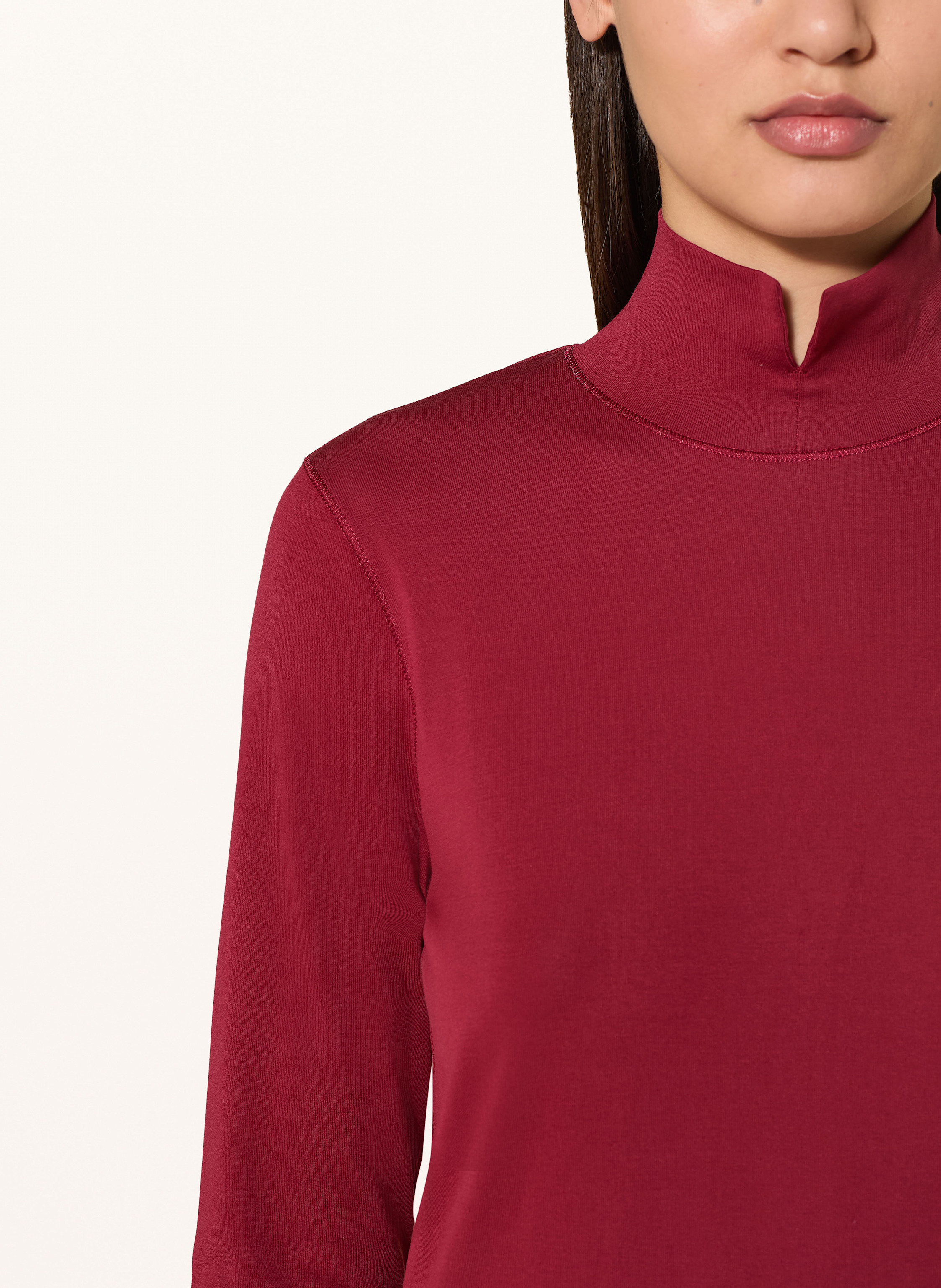 Thumbnail - Marc Cain Longsleeve Mit Schmucksteinen rot