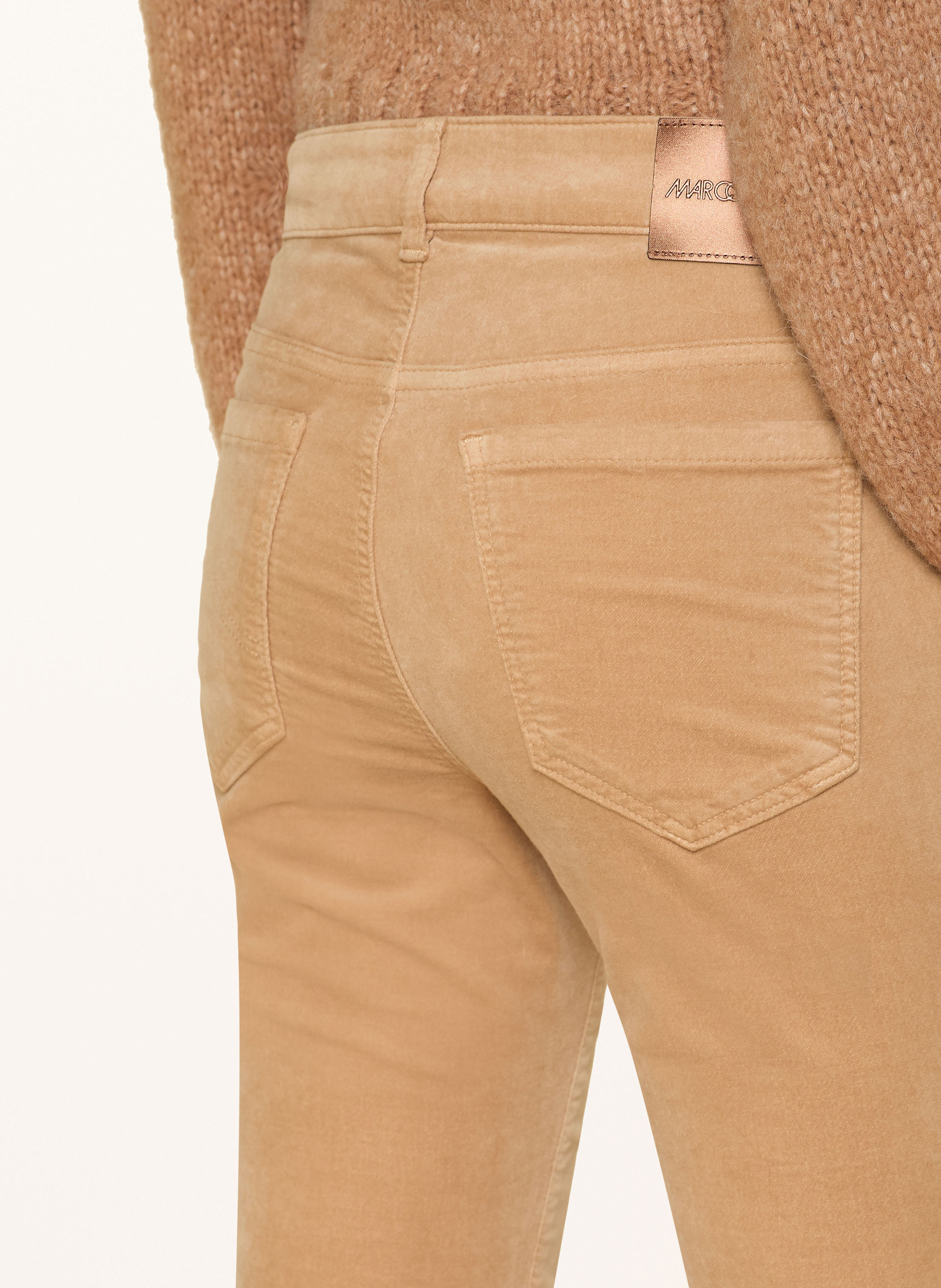 Thumbnail - Marc Cain Samthose Silvi Mit Schmucksteinen braun