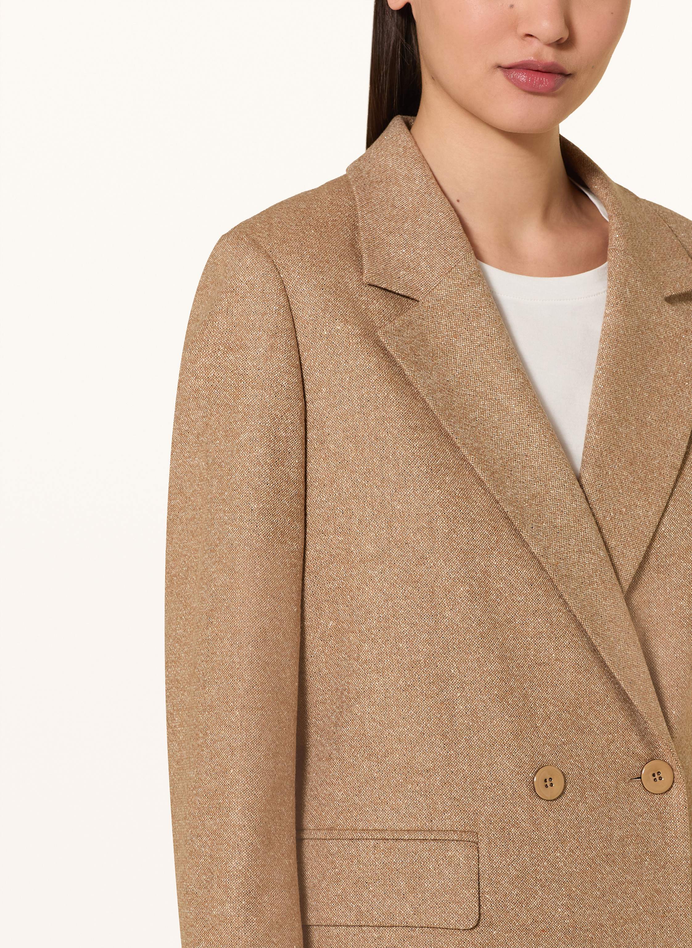 Thumbnail - Marc Cain Blazer Mit Glitzergarn braun