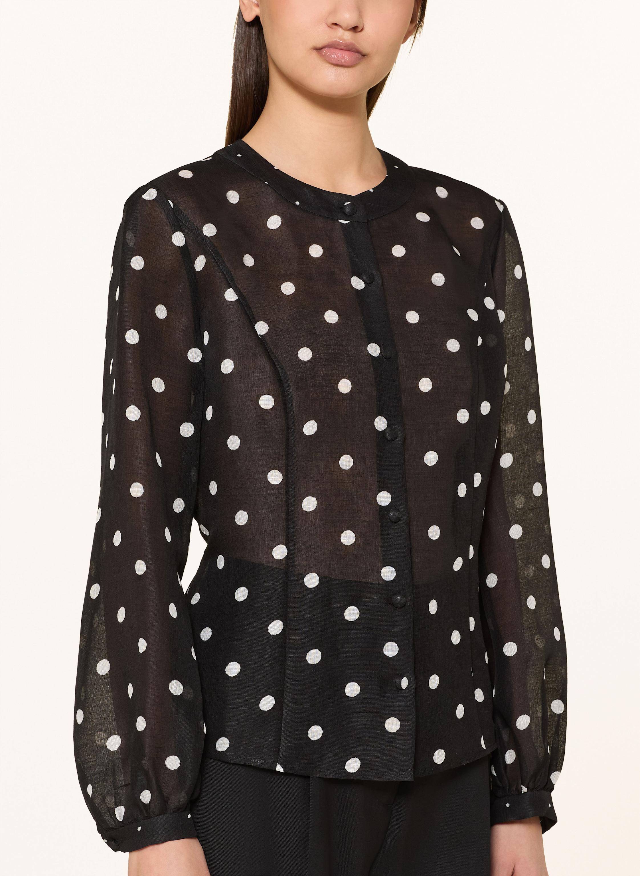 Thumbnail - Marc Cain Bluse Mit Leinen Und Seide schwarz