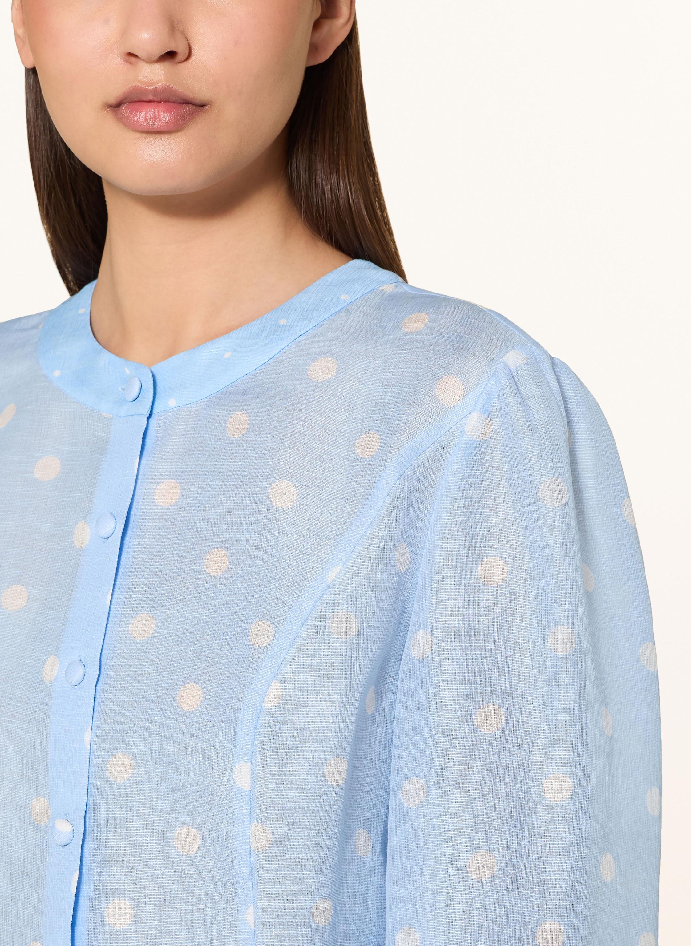 Thumbnail - Marc Cain Bluse Mit Leinen Und Seide blau