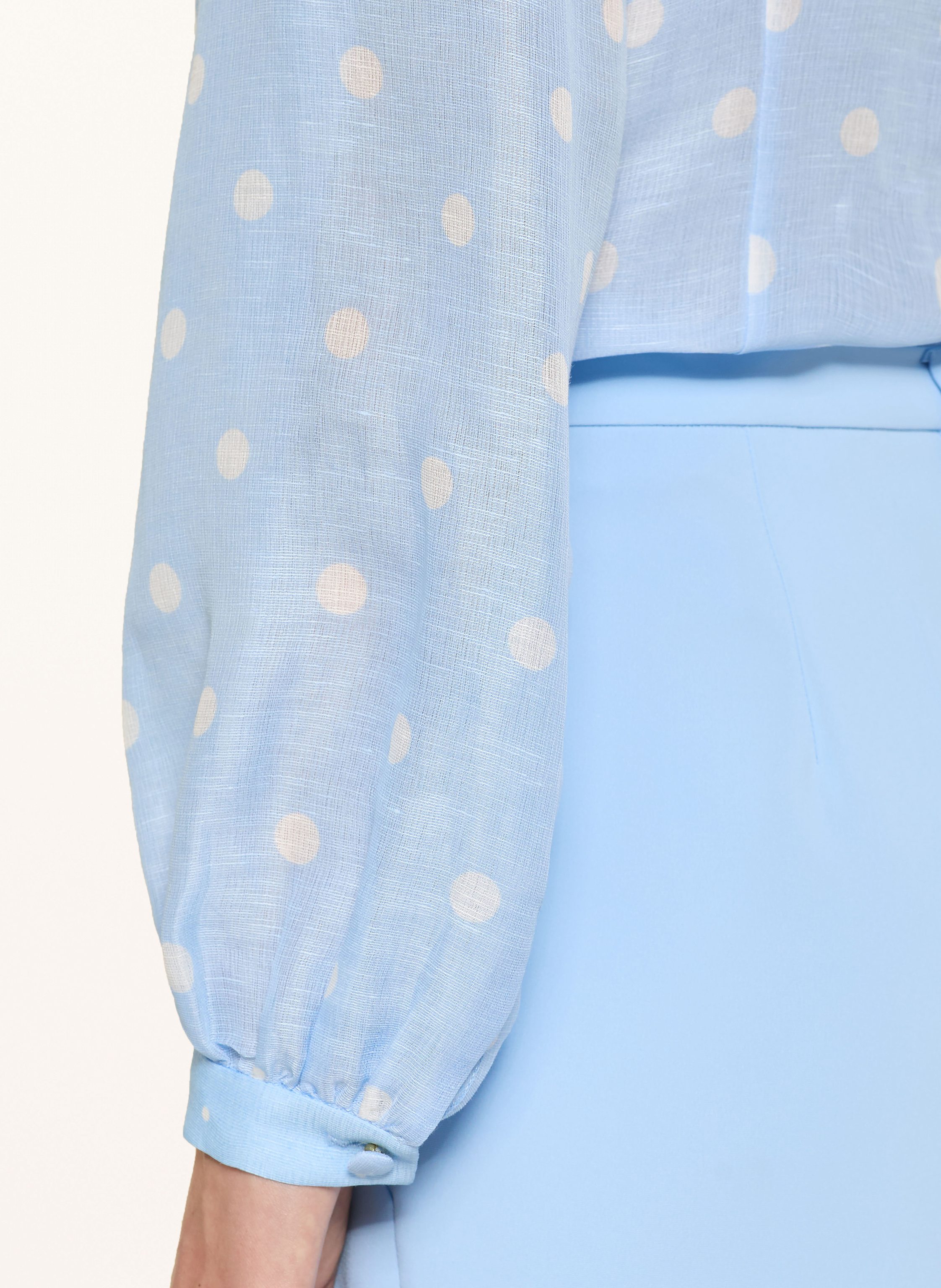 Thumbnail - Marc Cain Bluse Mit Leinen Und Seide blau