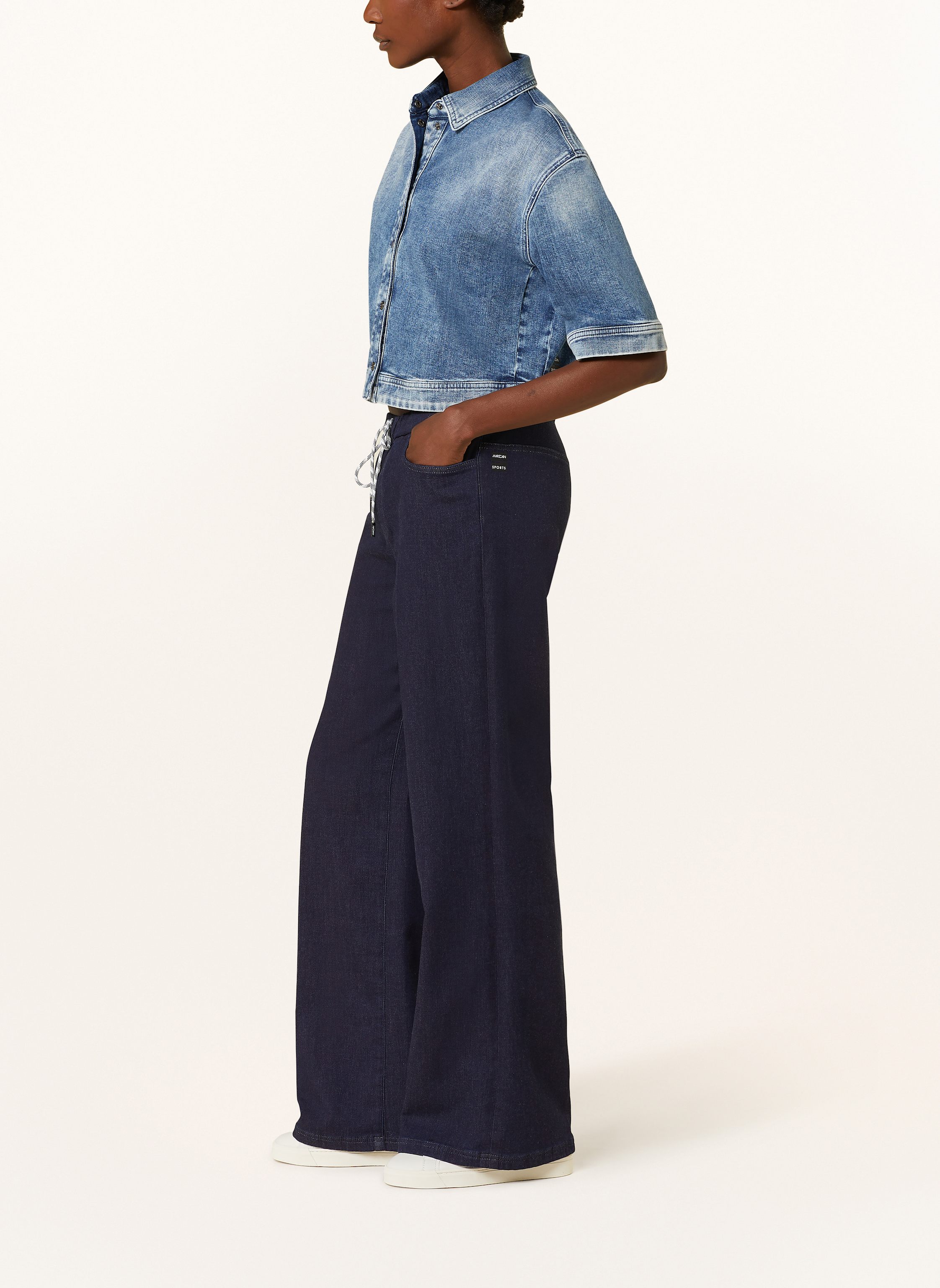 Thumbnail - Marc Cain Hose Welkom In Jeansoptik blau