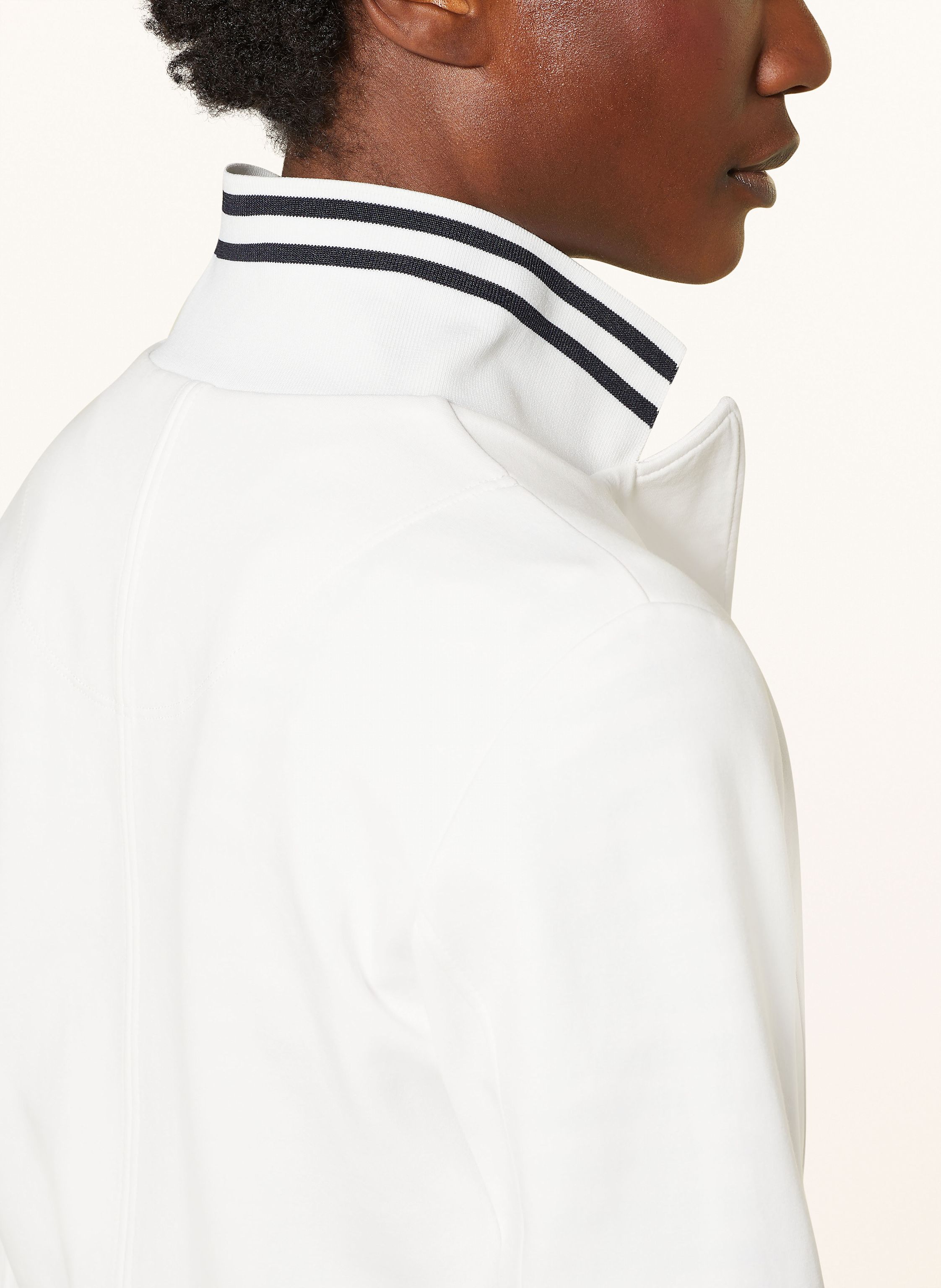 Thumbnail - Marc Cain Jerseyblazer Im Materialmix weiss