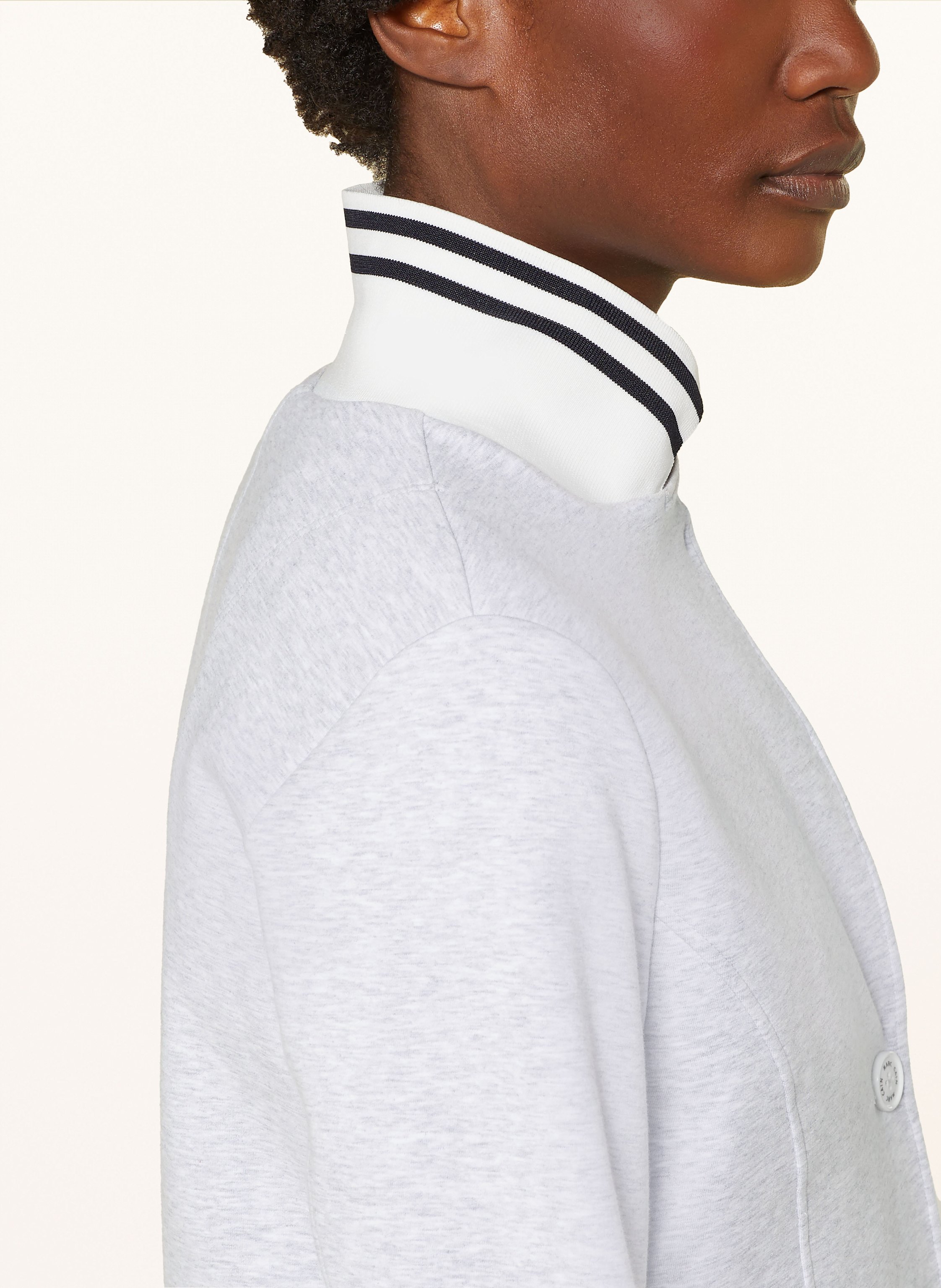 Thumbnail - Marc Cain Jerseyblazer Im Materialmix grau
