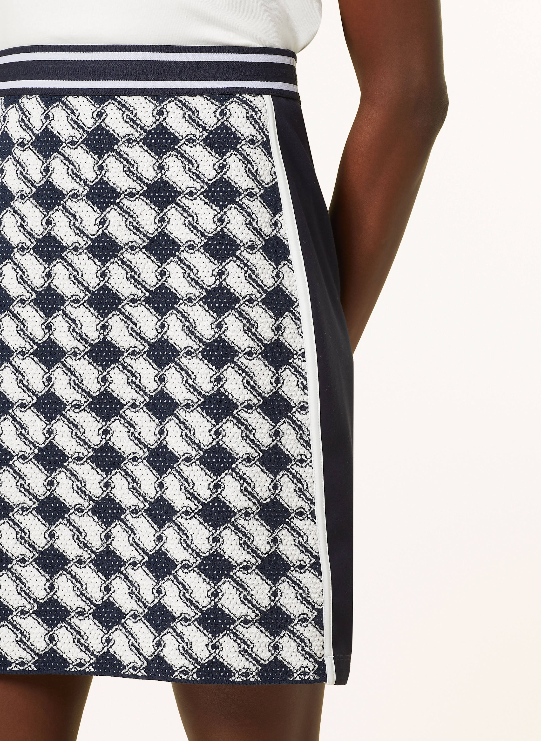 Thumbnail - Marc Cain Rock Im Materialmix blau