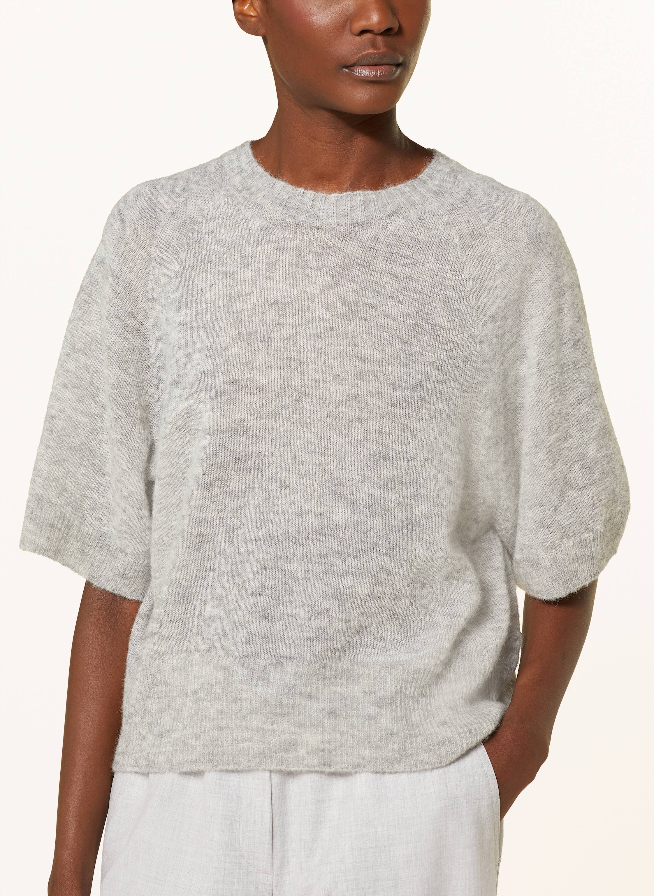 Thumbnail - Marc Cain Strickshirt Mit Alpaka grau
