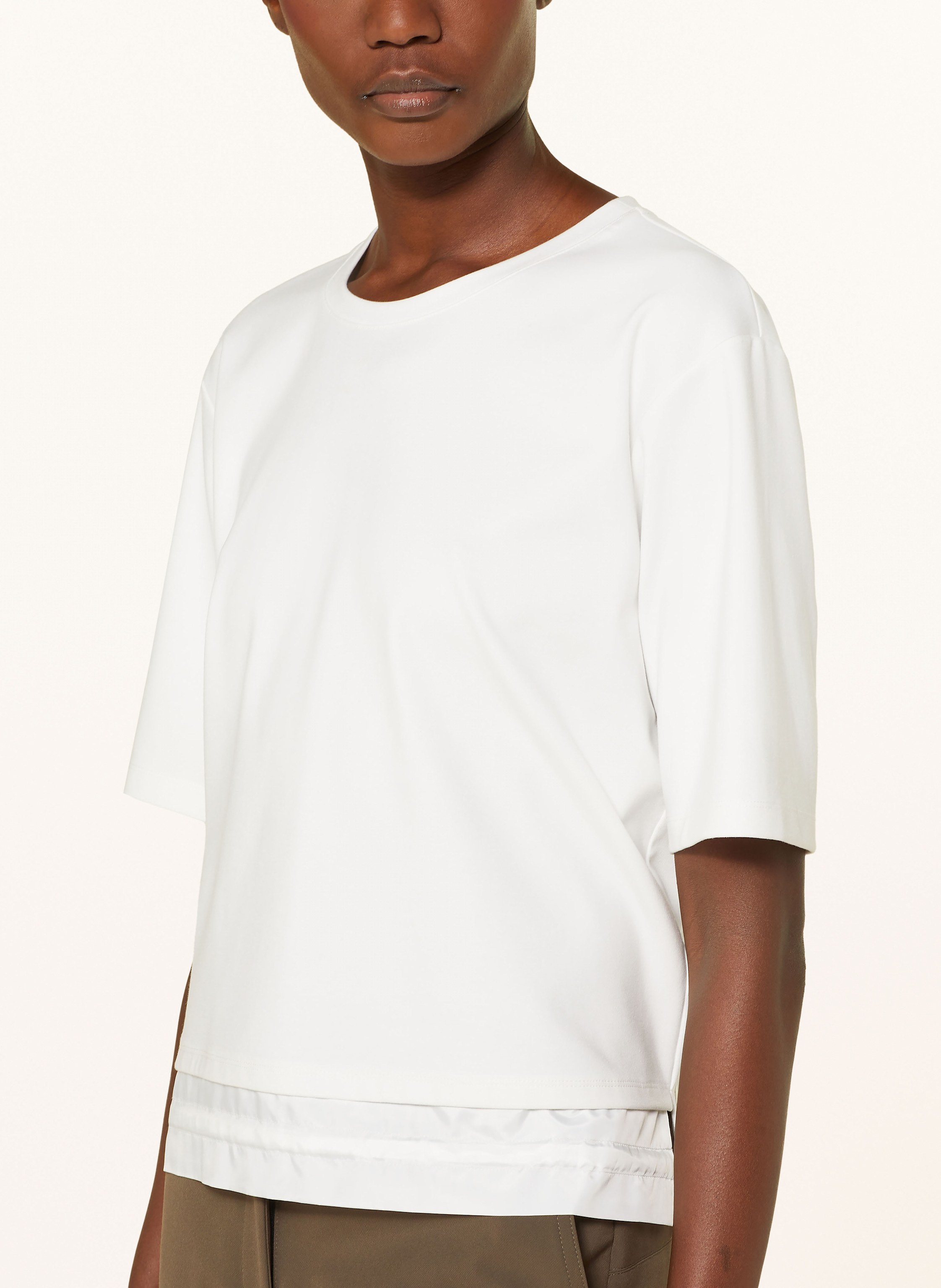 Thumbnail - Marc Cain T-Shirt Im Materialmix weiss