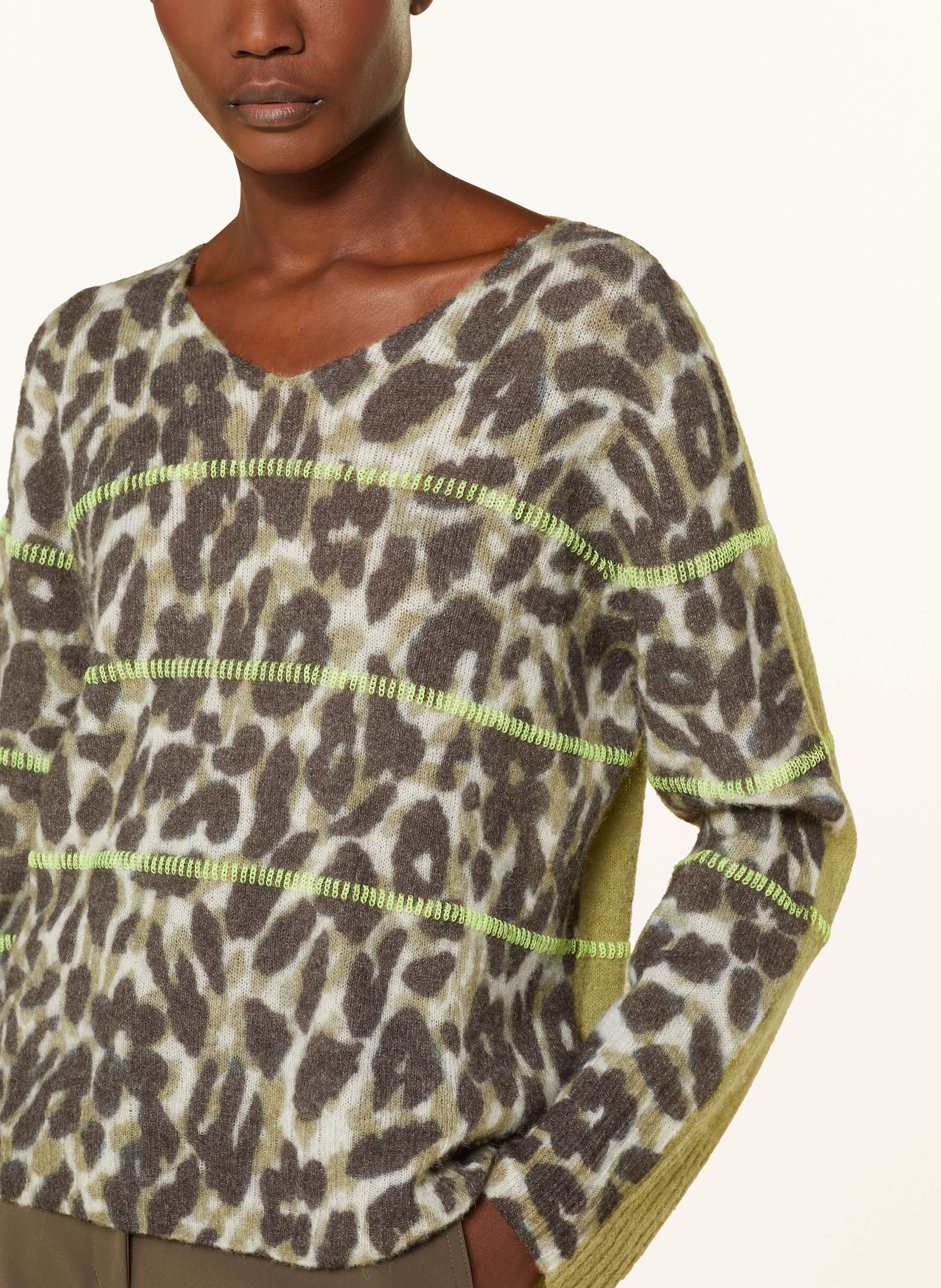 Thumbnail - Marc Cain Pullover Mit Alpaka gruen