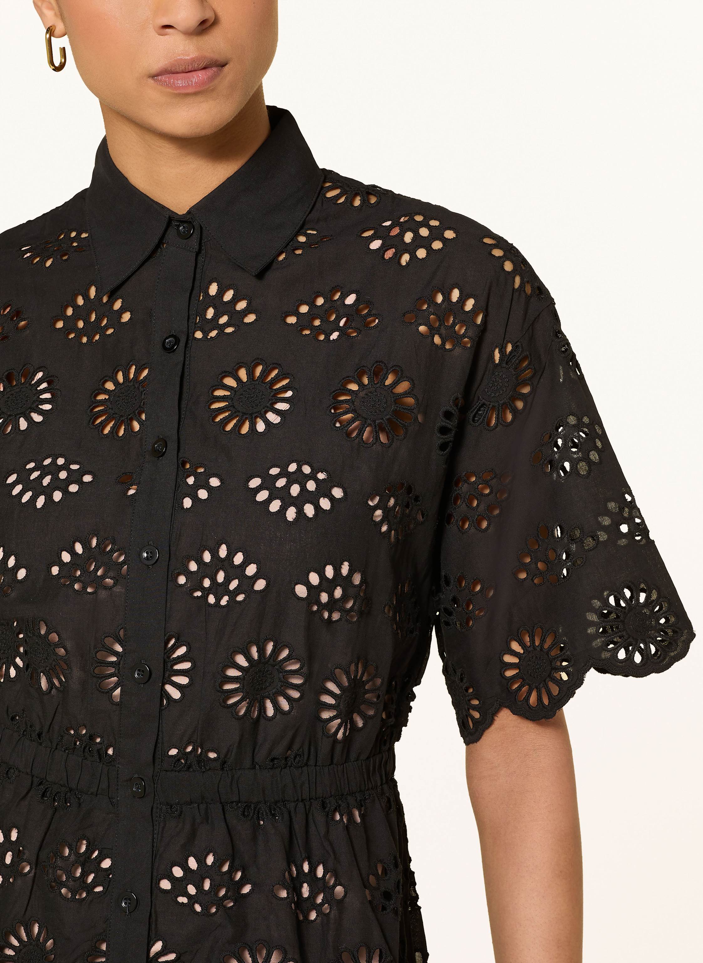 Thumbnail - Miss June Kleid Aus Lochspitze schwarz