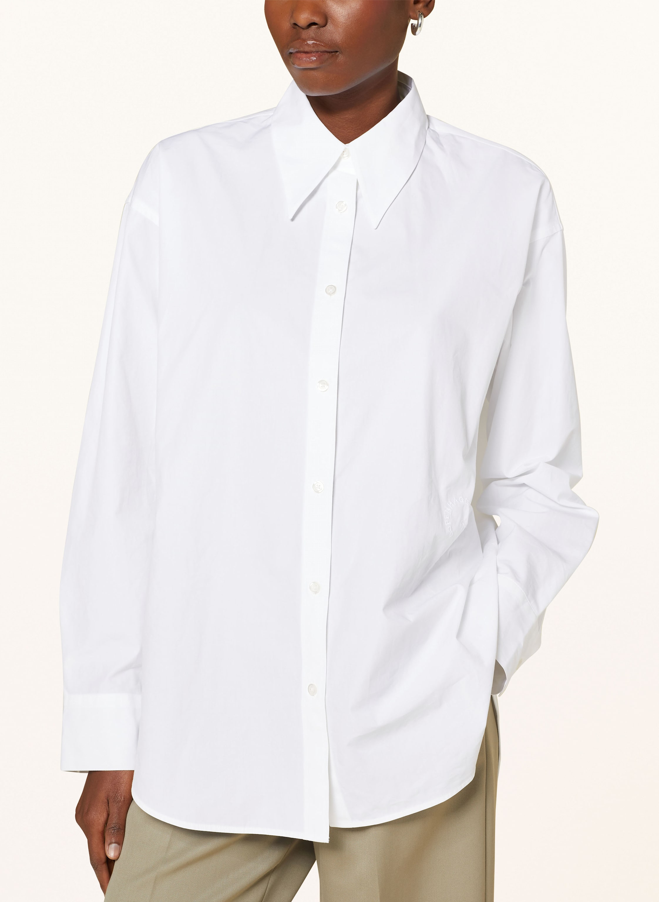 Thumbnail - Copenhagen Studios Oversized-Hemdbluse weiss