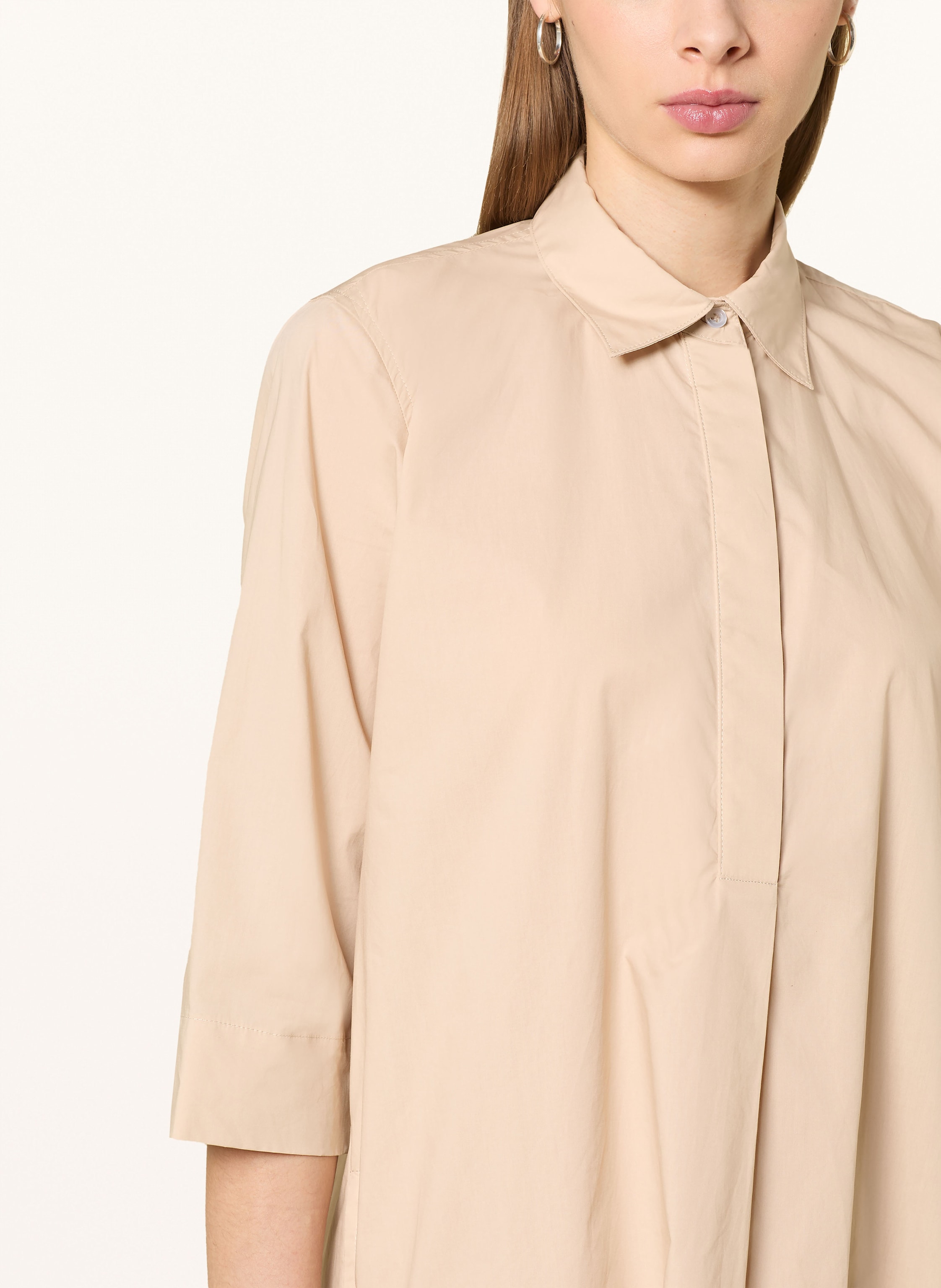 Thumbnail - Rossana Diva Hemdblusenkleid Mit 3/4-Arm beige