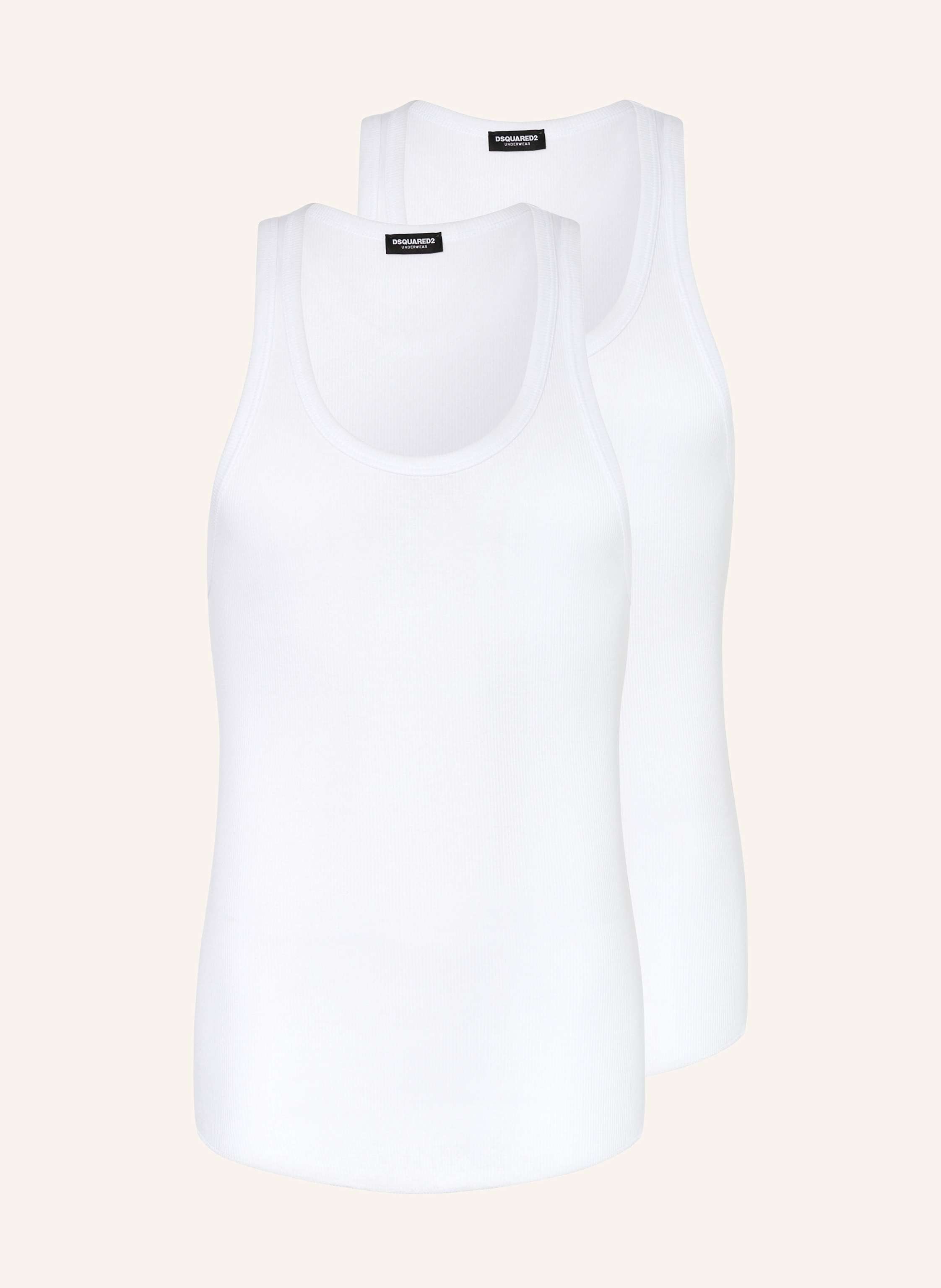 DSQUARED2 dsquared2 2er-Pack Unterhemden weiss in WEISS