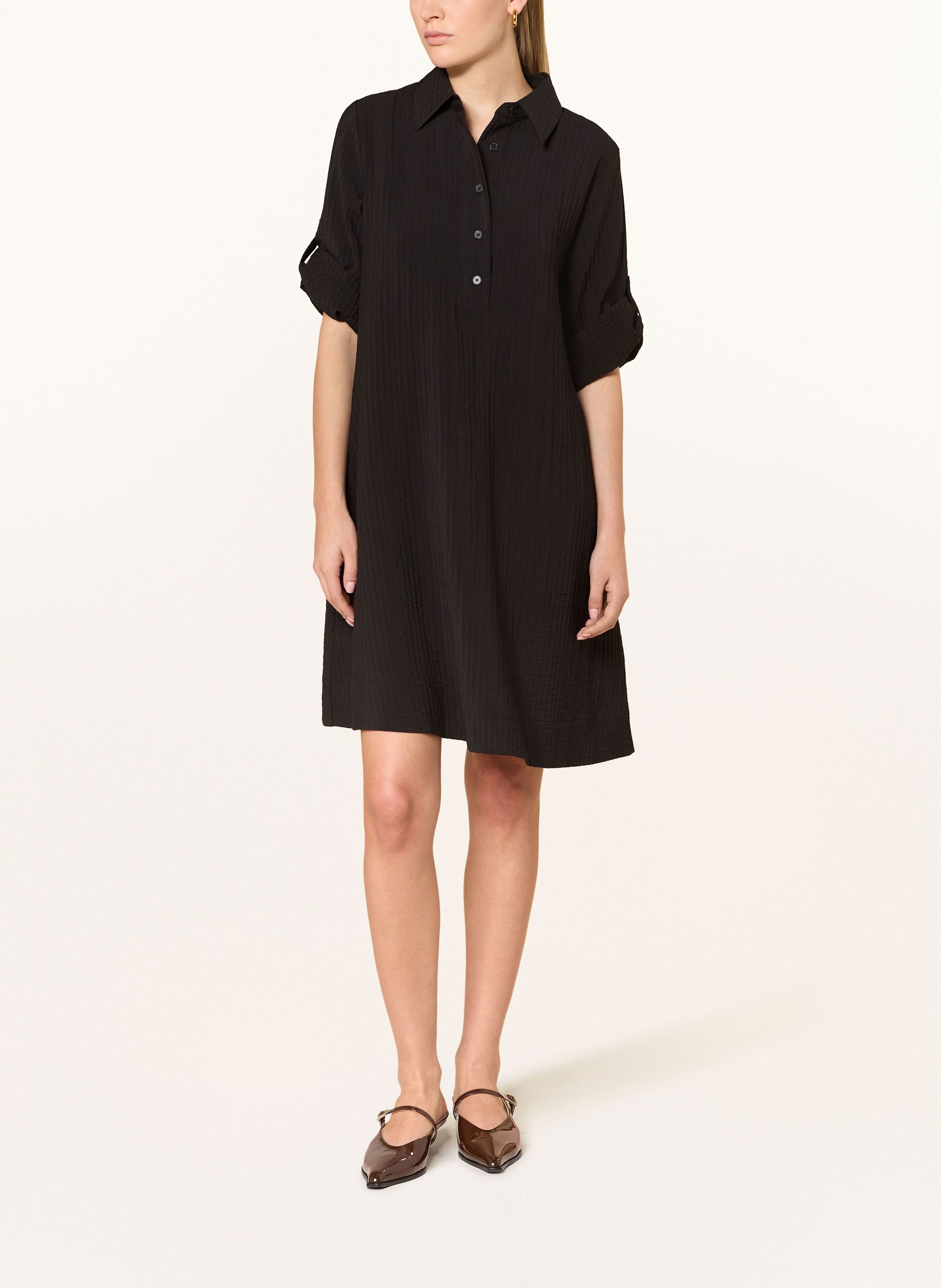 Thumbnail - Opus Kleid Womara Mit 3/4-Arm schwarz