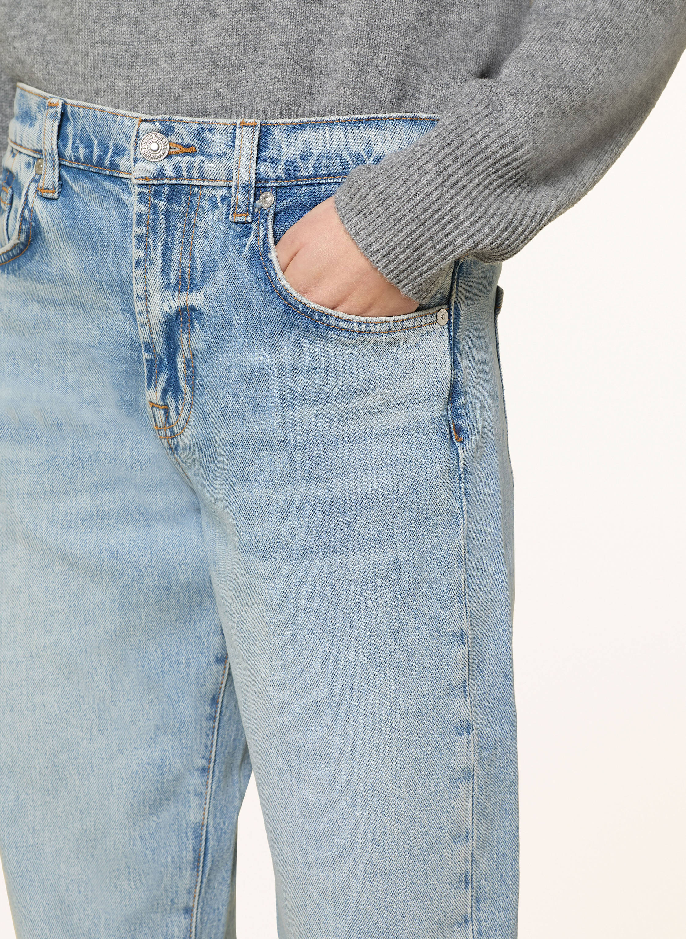 Thumbnail - 7 For All Mankind Straight Jeans Tess Trouser blau