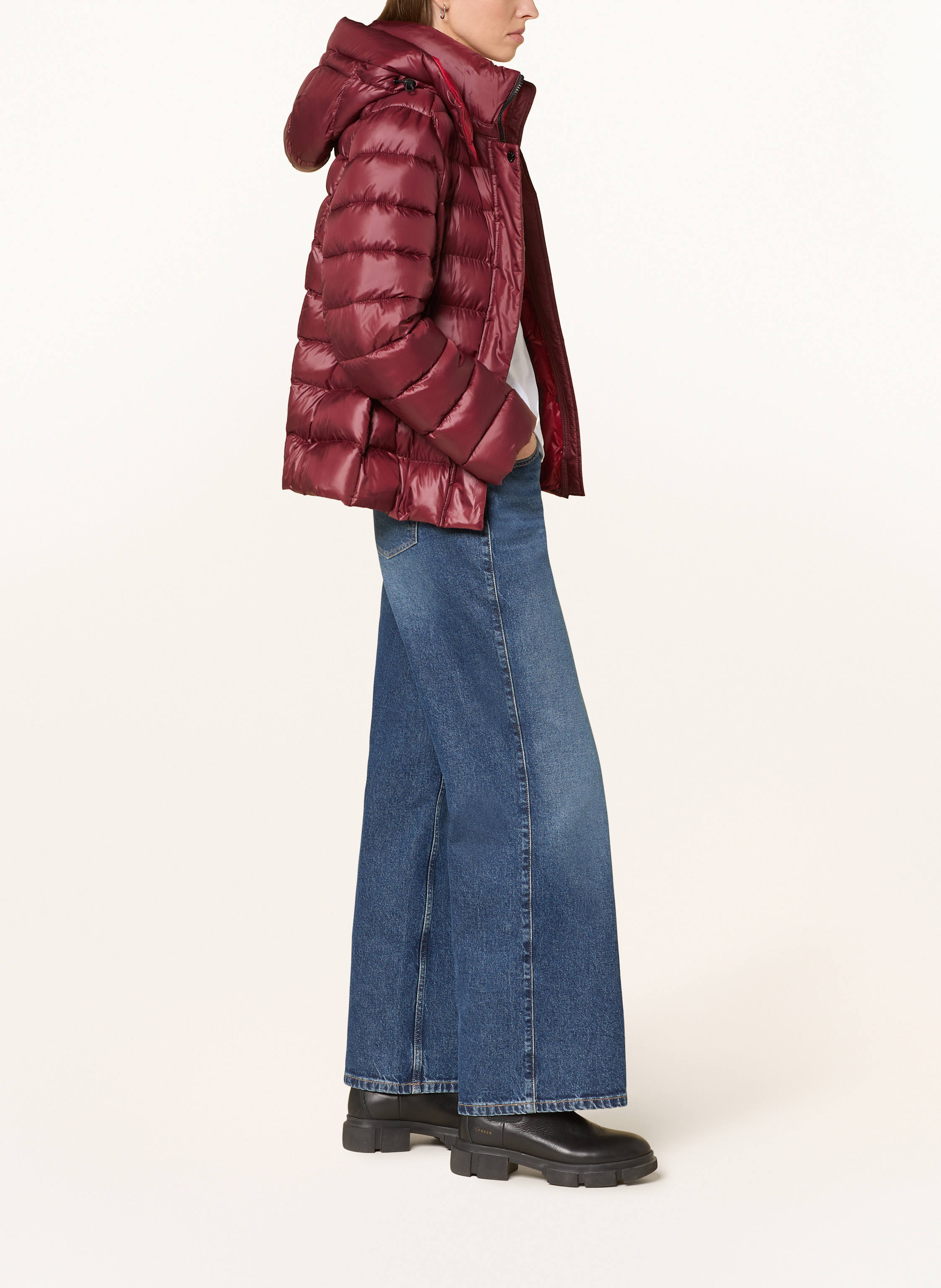 Thumbnail - Fuchs Schmitt Steppjacke Mit Abnehmbarer Kapuze rot