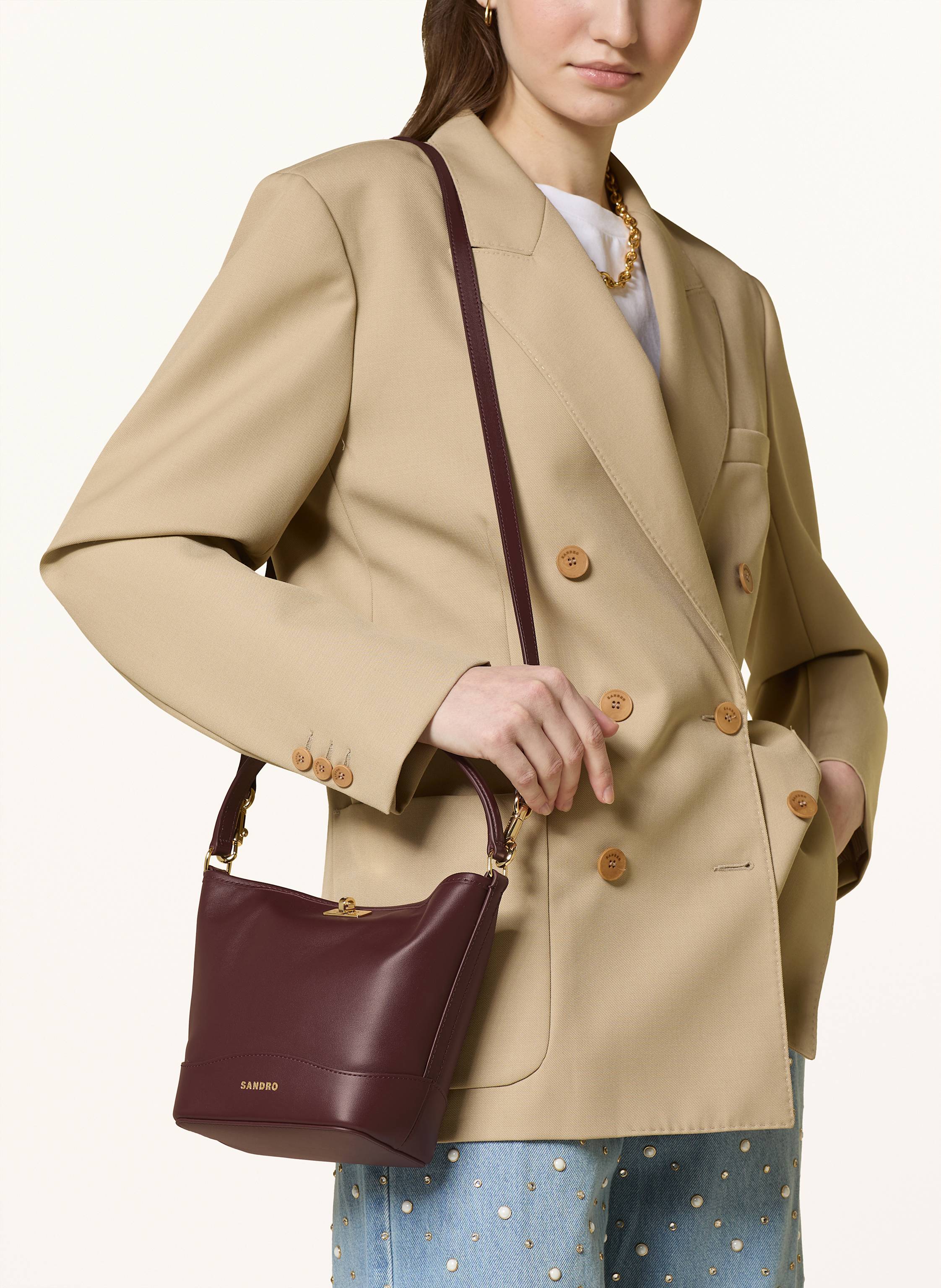 Thumbnail - Sandro Handtasche rot