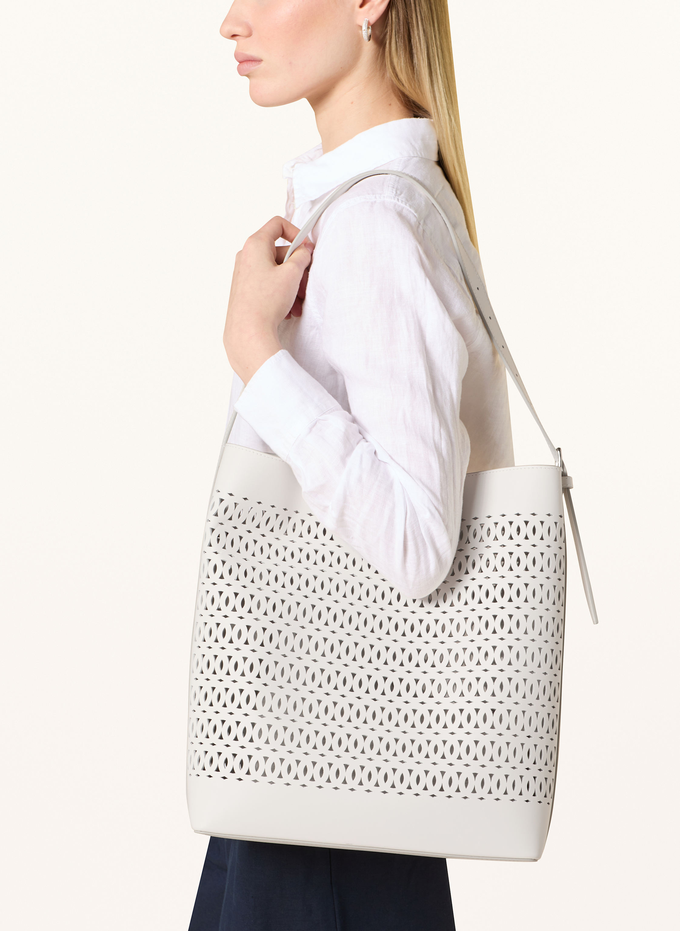 Thumbnail - Marc O'polo Schultertasche Medium Mit Pouch weiss
