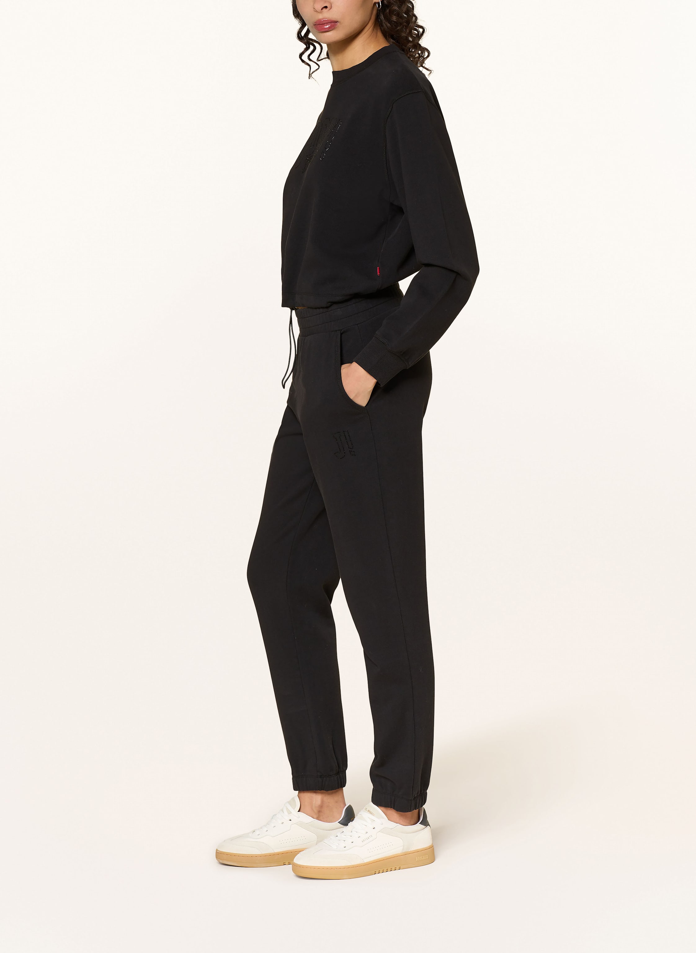 Thumbnail - Joop! Jeans Sweatpants Mit Schmucksteinen schwarz