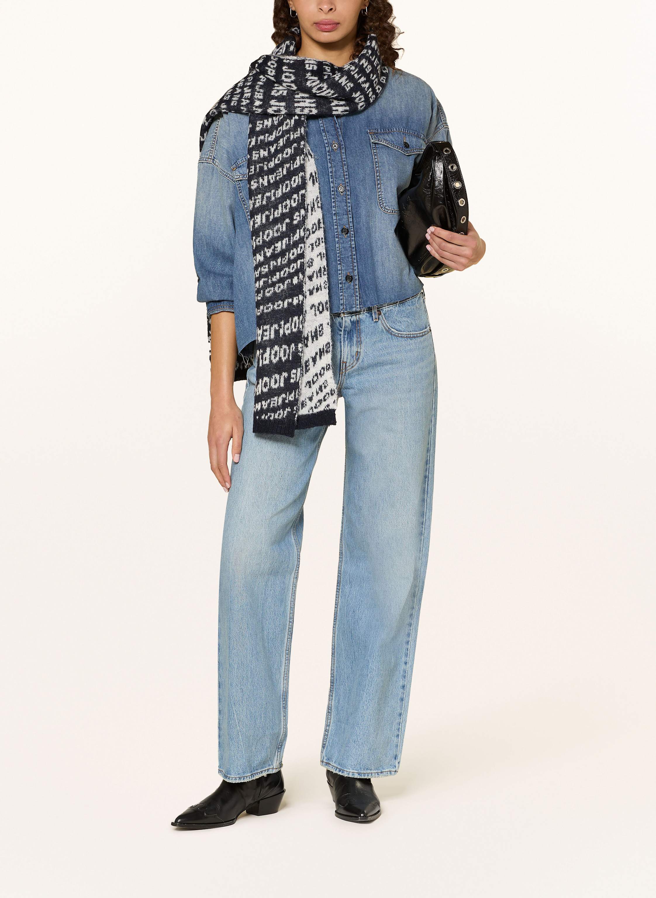 Thumbnail - Joop! Jeans Hemdbluse Ursa In Jeansoptik blau