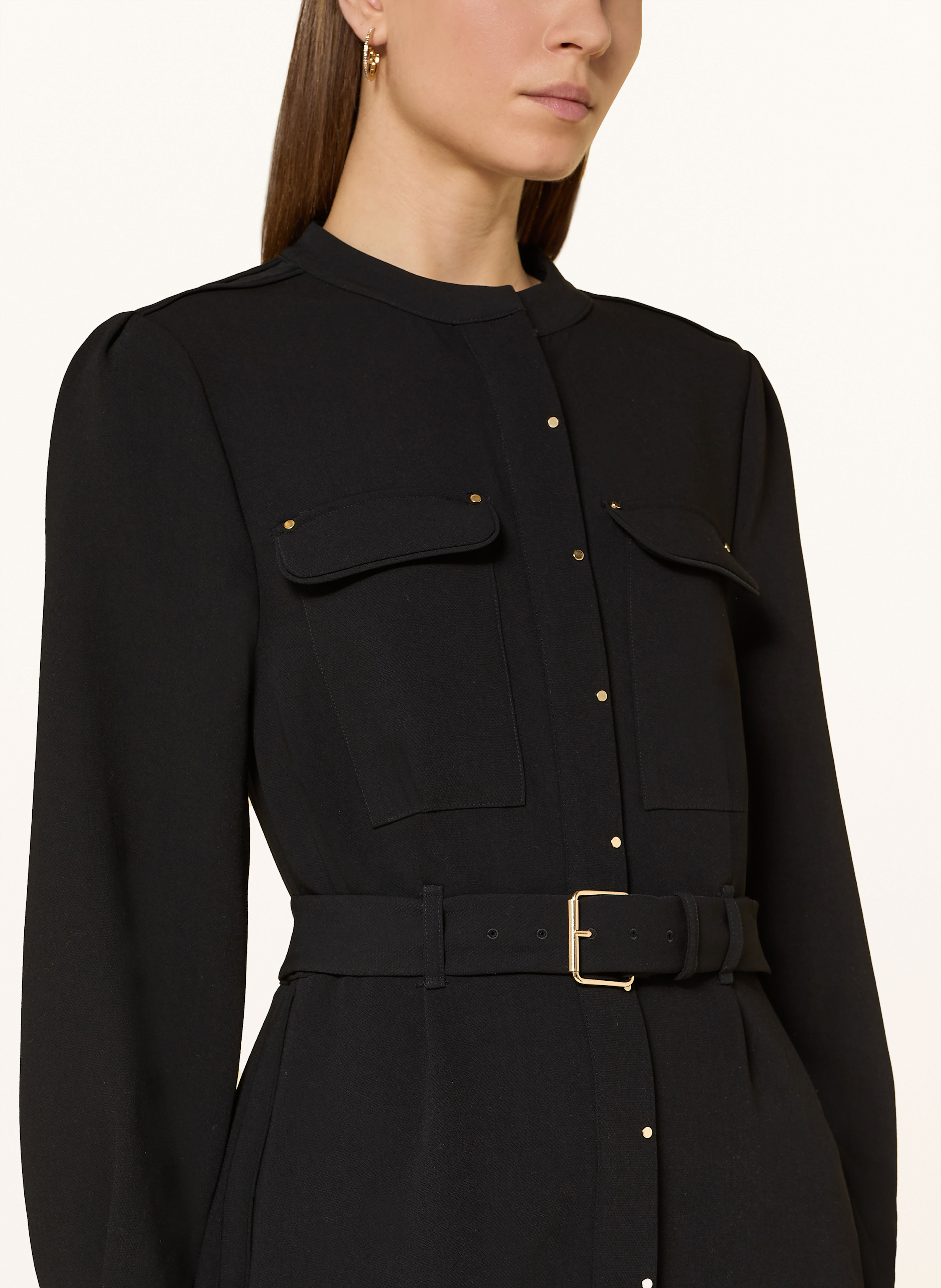 Thumbnail - Reiss Kleid Mit Nieten schwarz