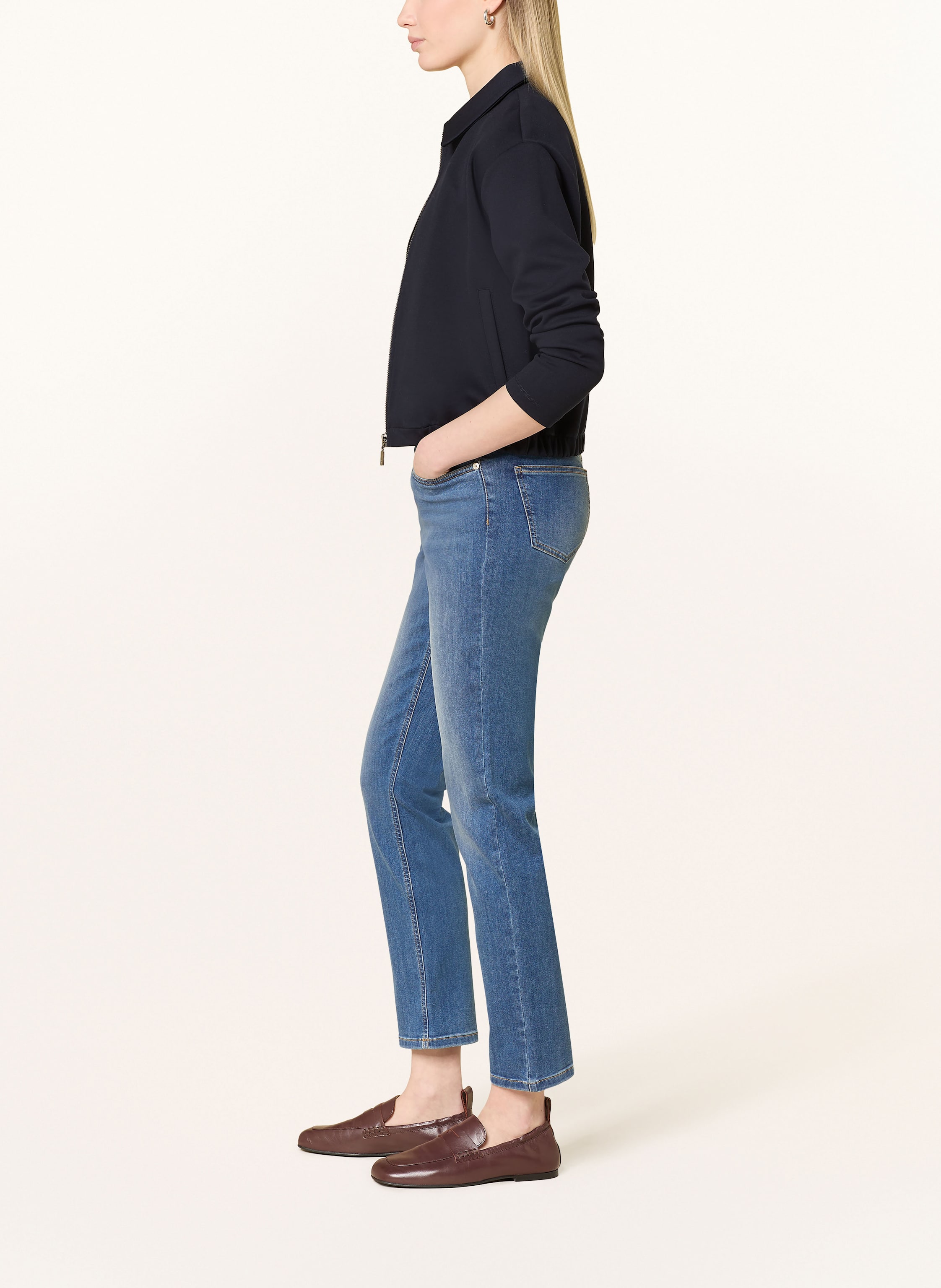 Thumbnail - Opus Pants Straight Jeans Melly Base blau