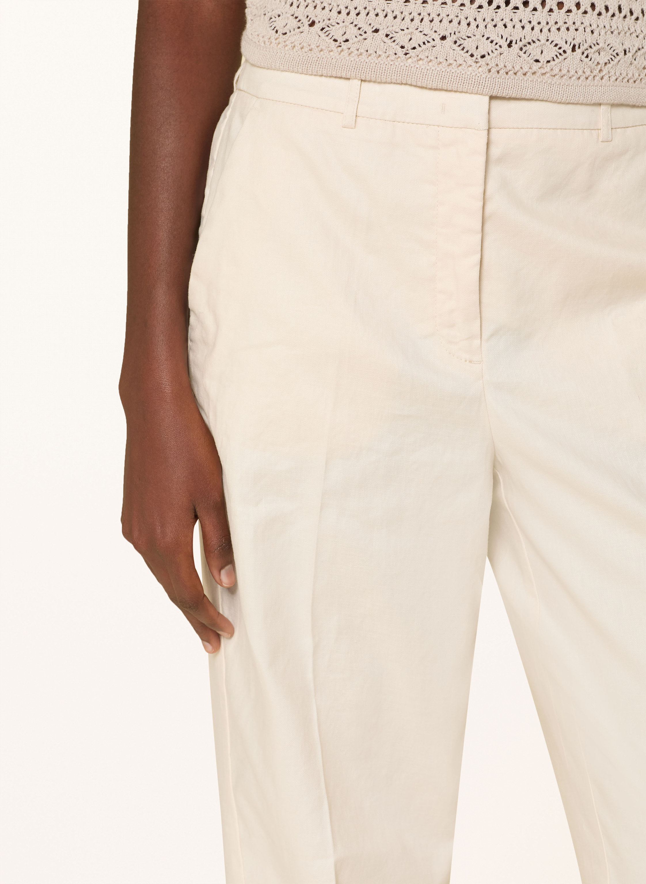 Thumbnail - Opus Hose Maiga Mit Leinen weiss