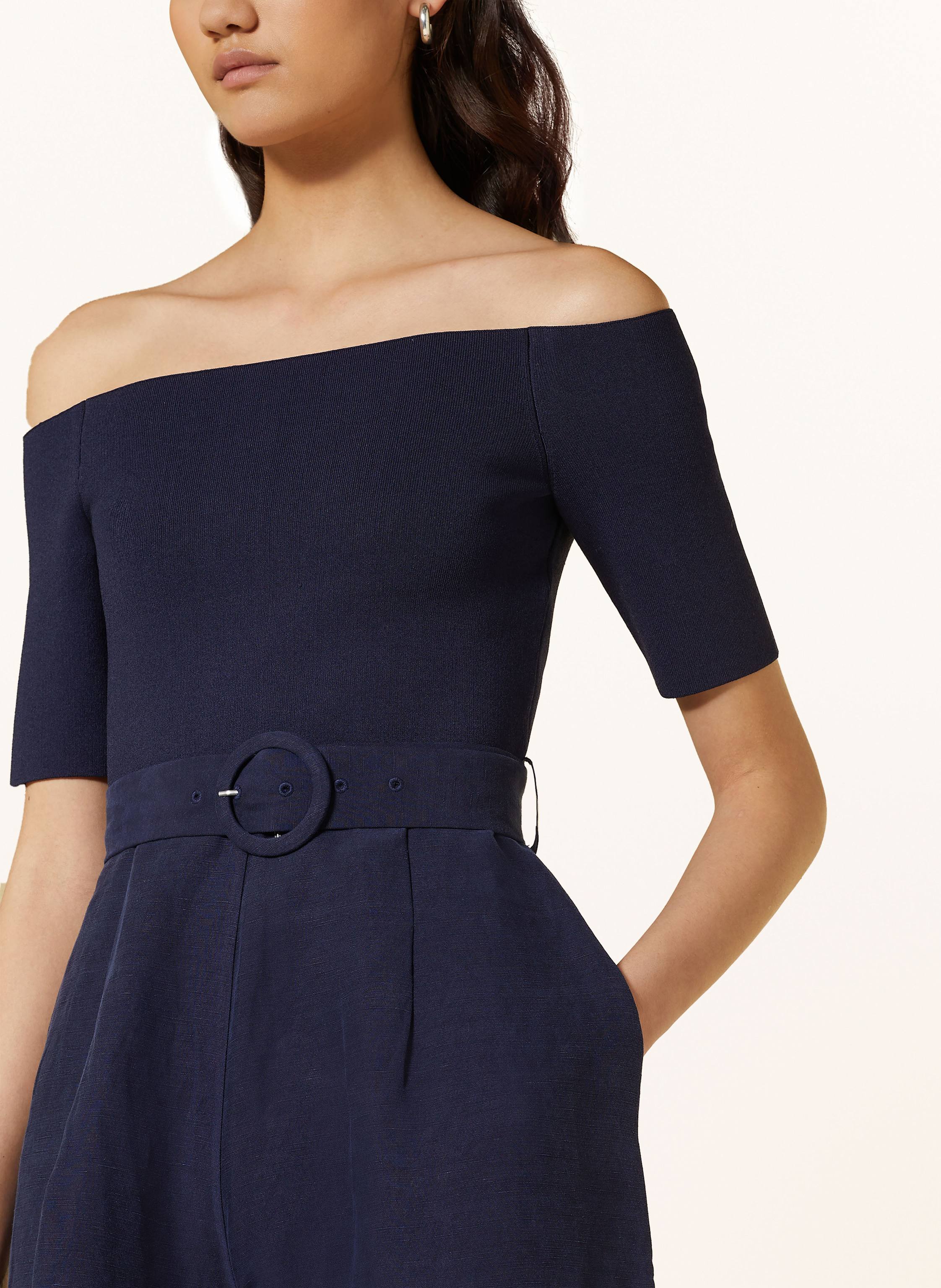 Thumbnail - Ted Baker Off-Soulder-Jumpsuit Angeliy Im Materialmix blau