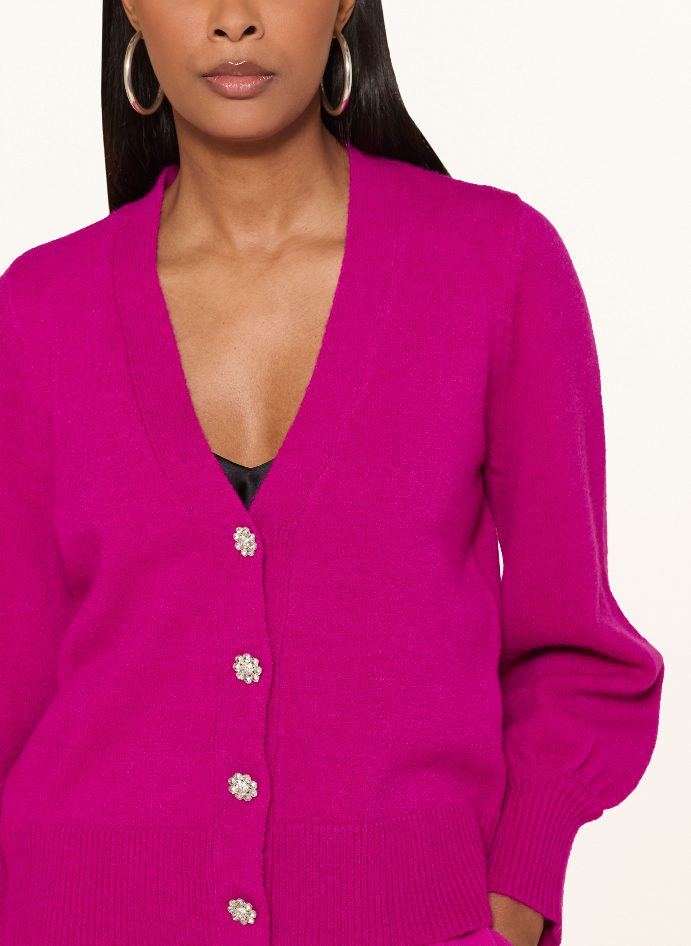 Thumbnail - Joseph Ribkoff Strickjacke Mit Schmucksteinen pink