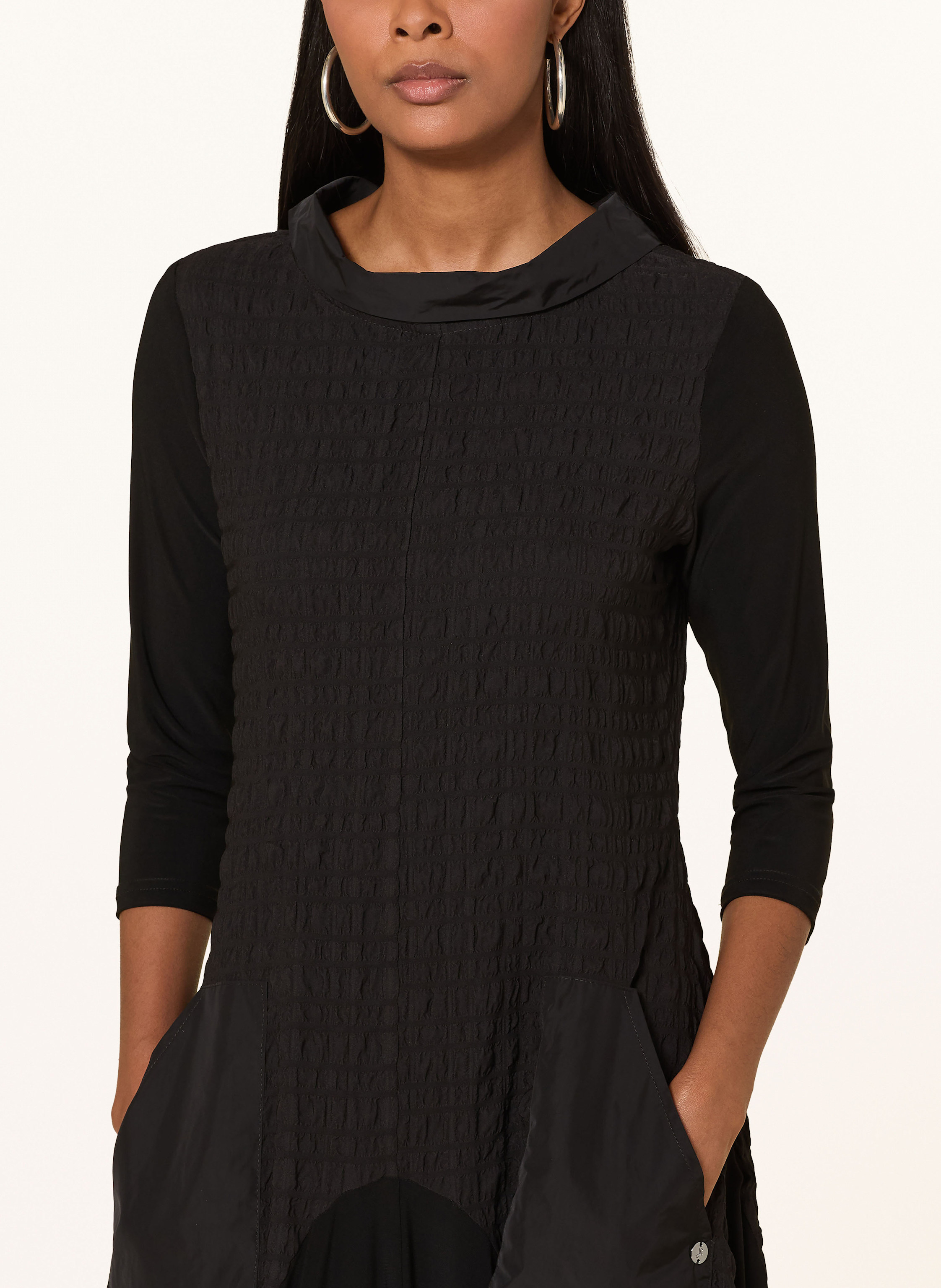 Thumbnail - Joseph Ribkoff Kleid Im Materialmix schwarz