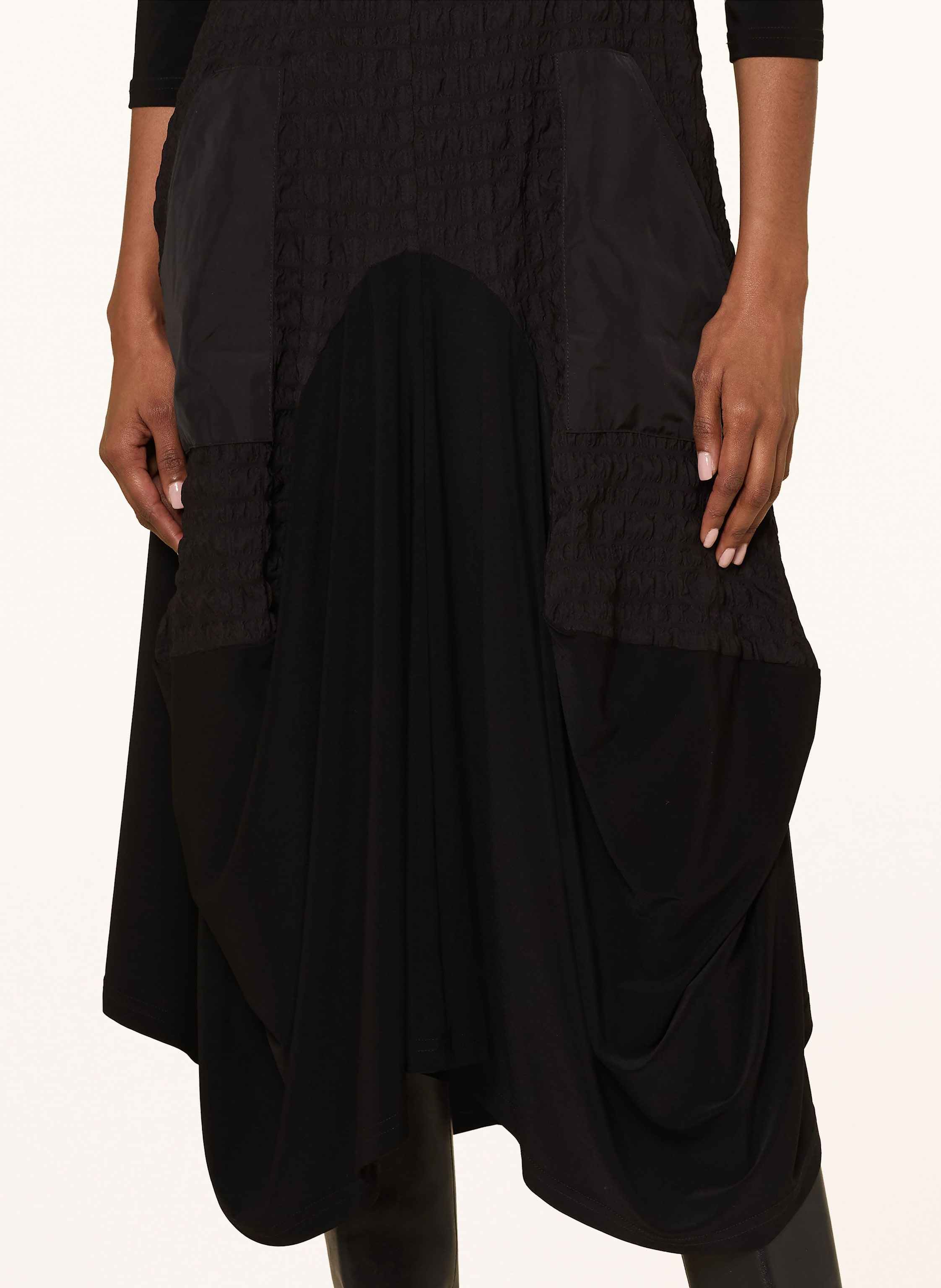 Thumbnail - Joseph Ribkoff Kleid Im Materialmix schwarz