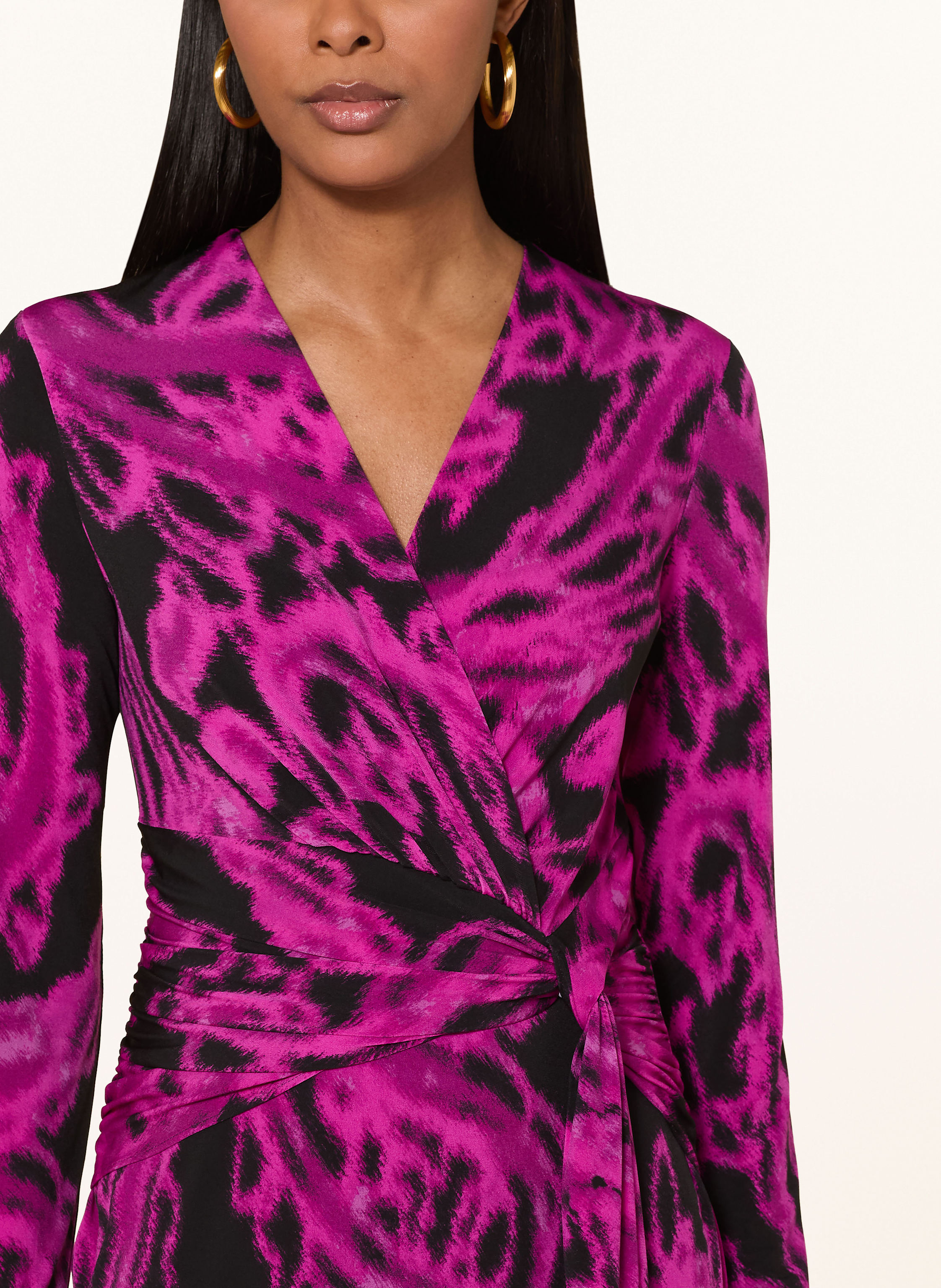 Thumbnail - Joseph Ribkoff Kleid In Wickeloptik pink