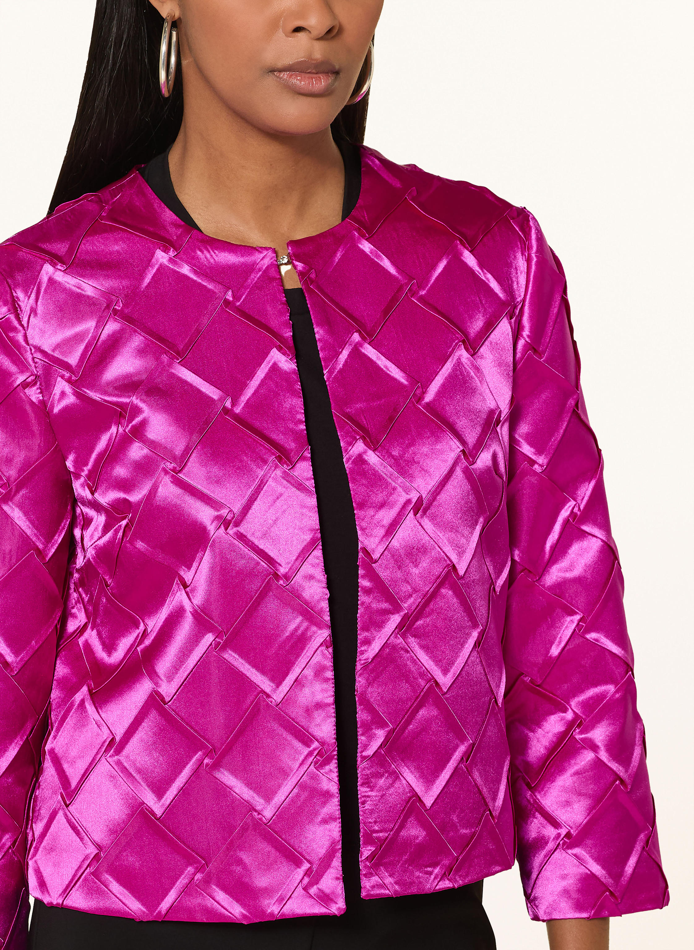 Thumbnail - Joseph Ribkoff Kastenjacke Aus Satin pink