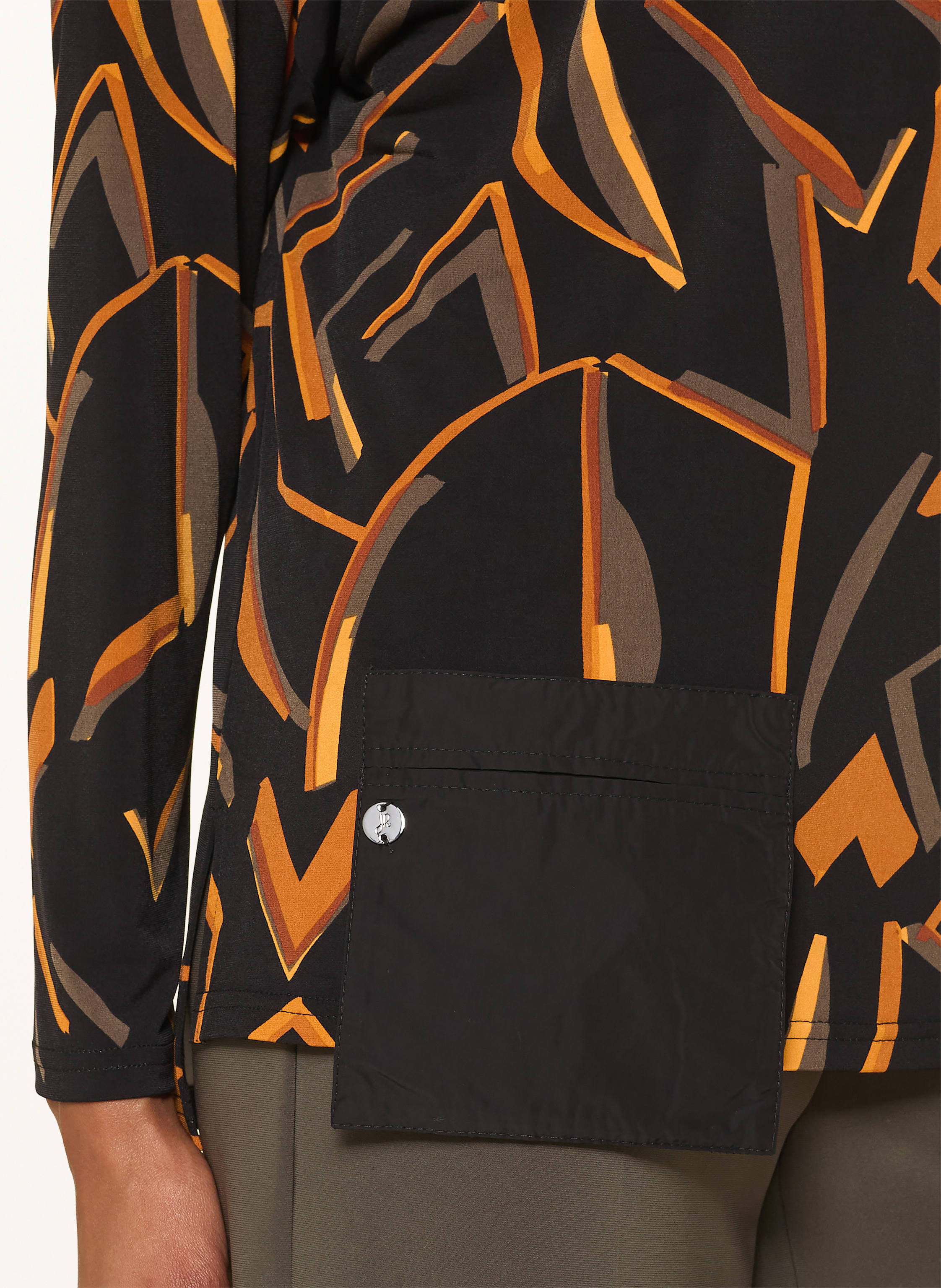 Thumbnail - Joseph Ribkoff Longsleeve Im Materialmix schwarz