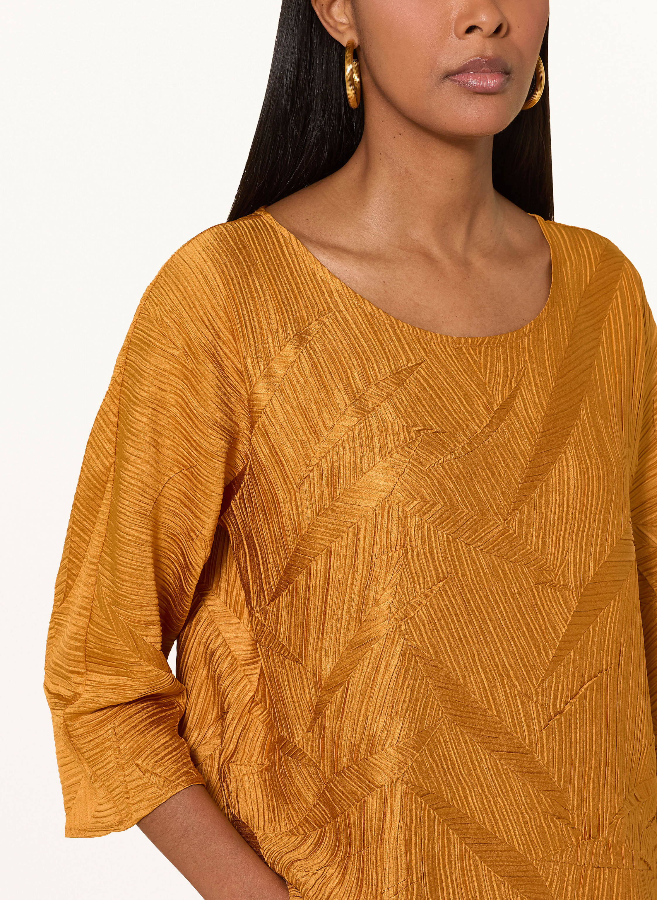 Thumbnail - Joseph Ribkoff Blusenshirt Aus Satin Mit 3/4-Arm gelb