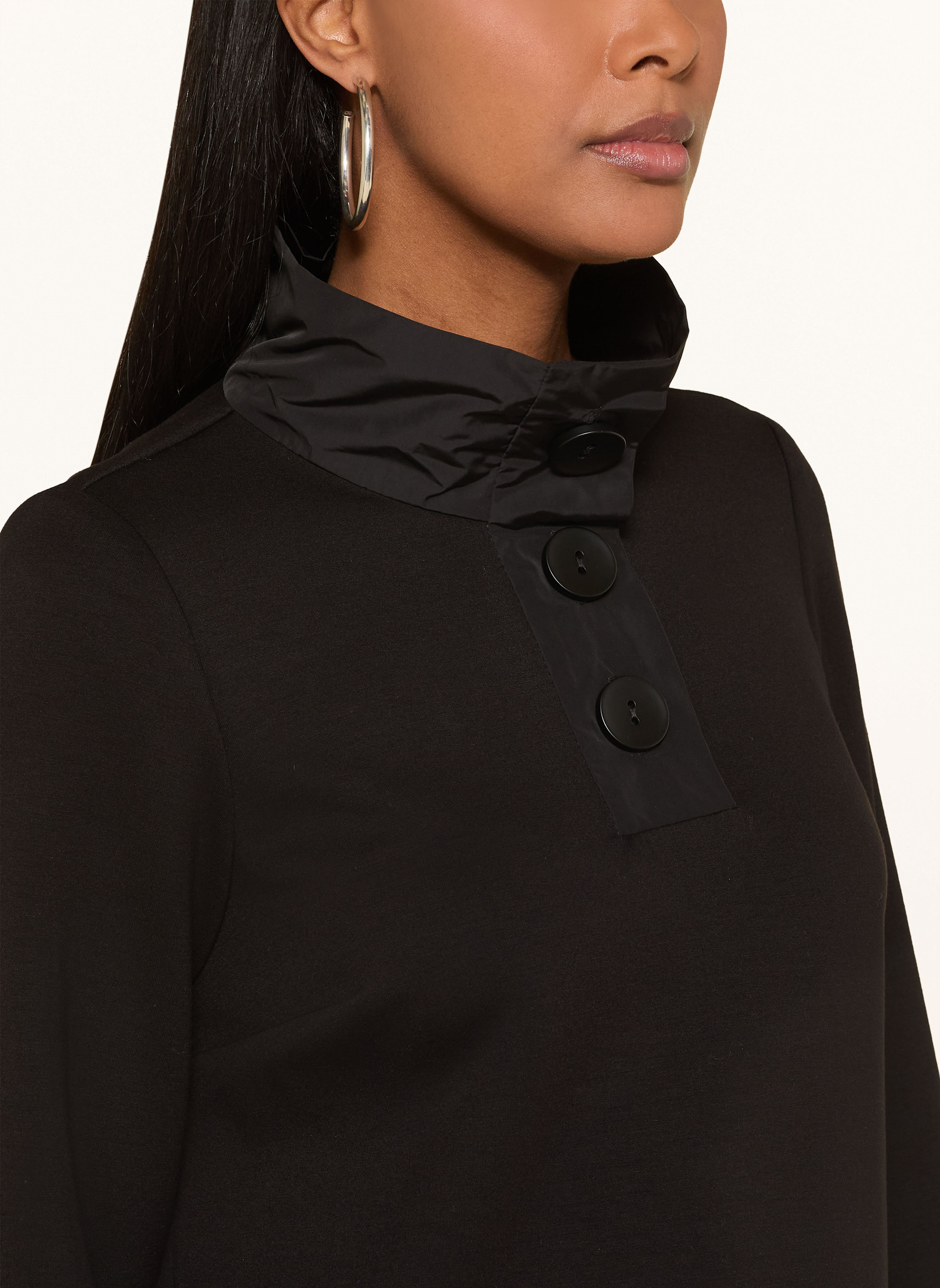 Thumbnail - Joseph Ribkoff Sweatshirt Im Materialmix schwarz